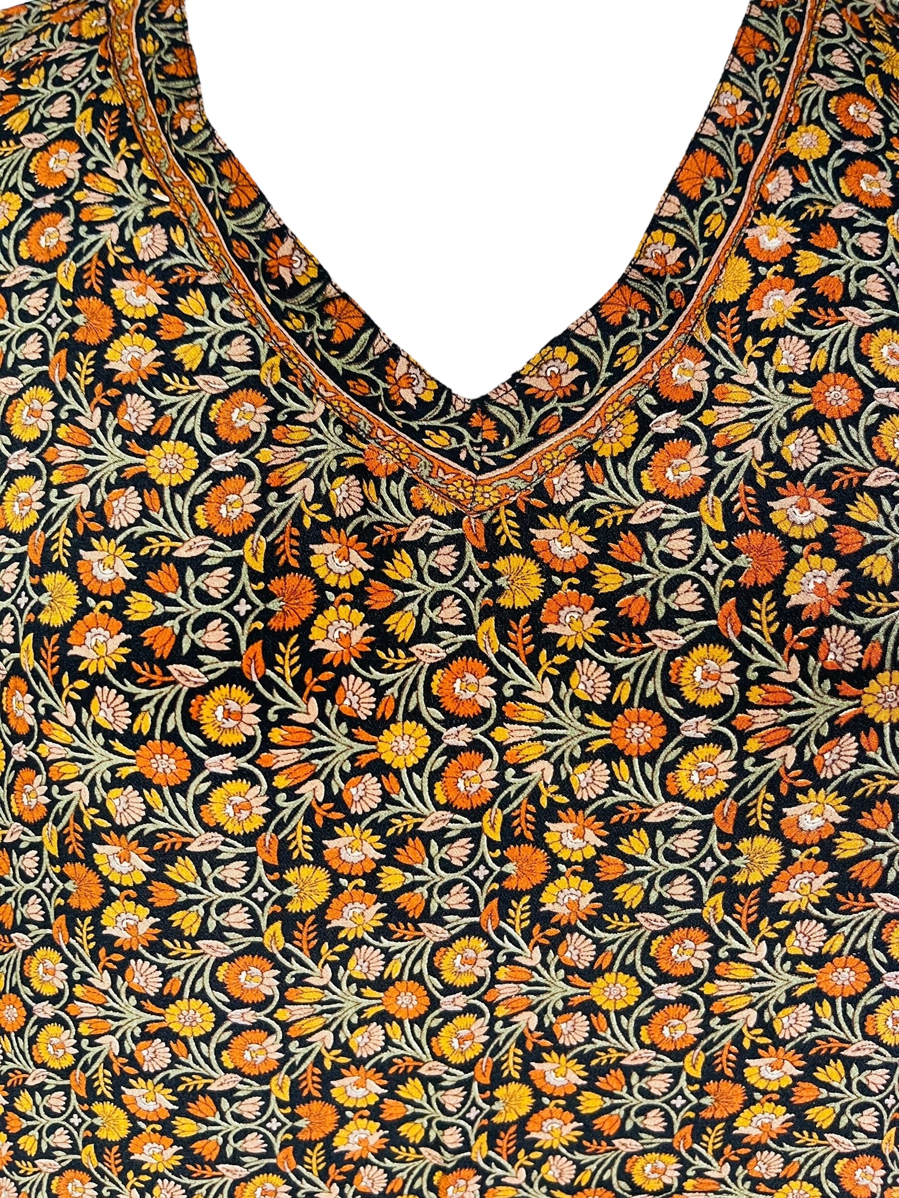 PRC7305 Nirvana Pure Silk Midi Length Kaftan