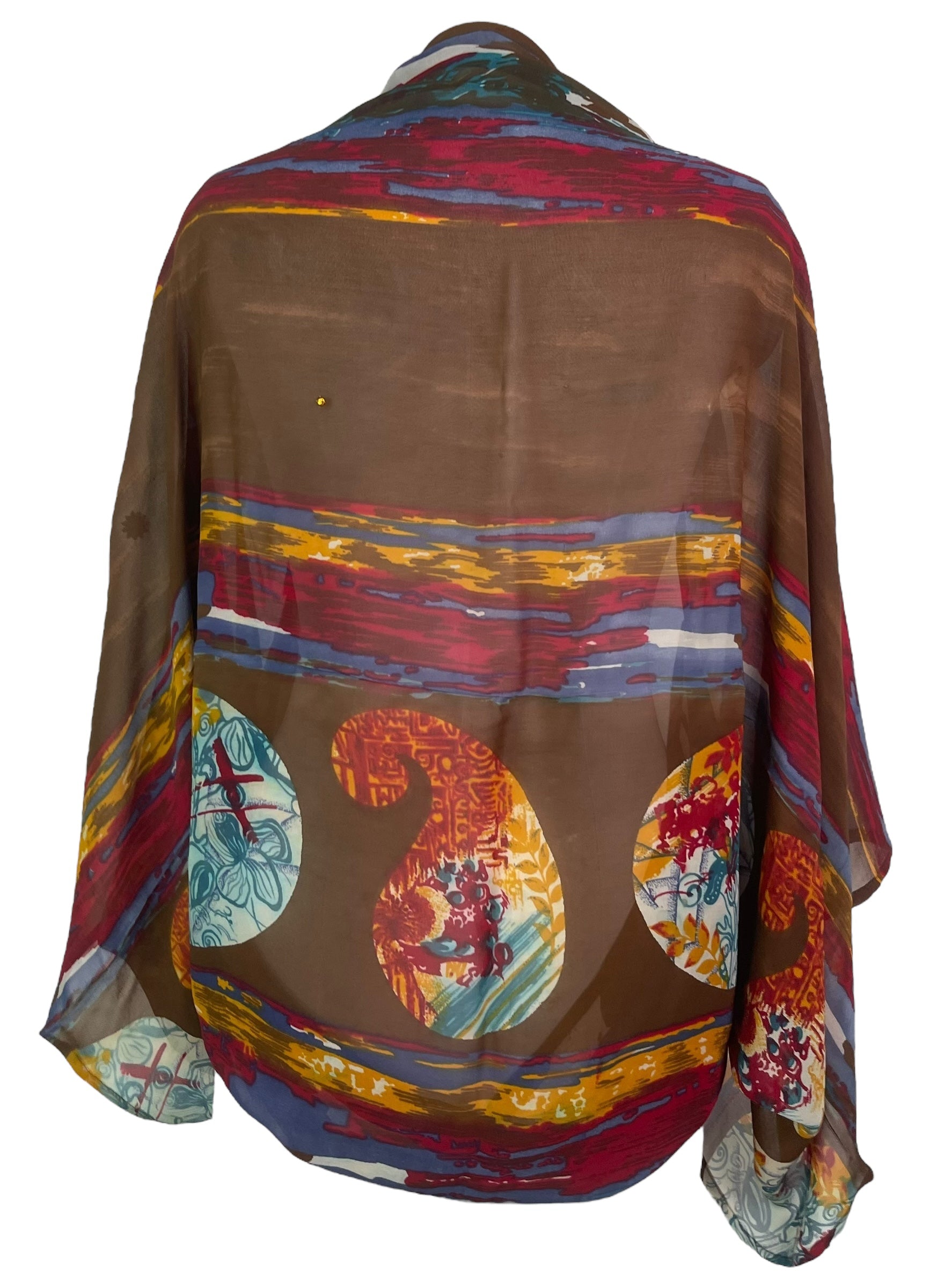 PRG7886 Sheer Wabi Sabi Pure Silk Shrug