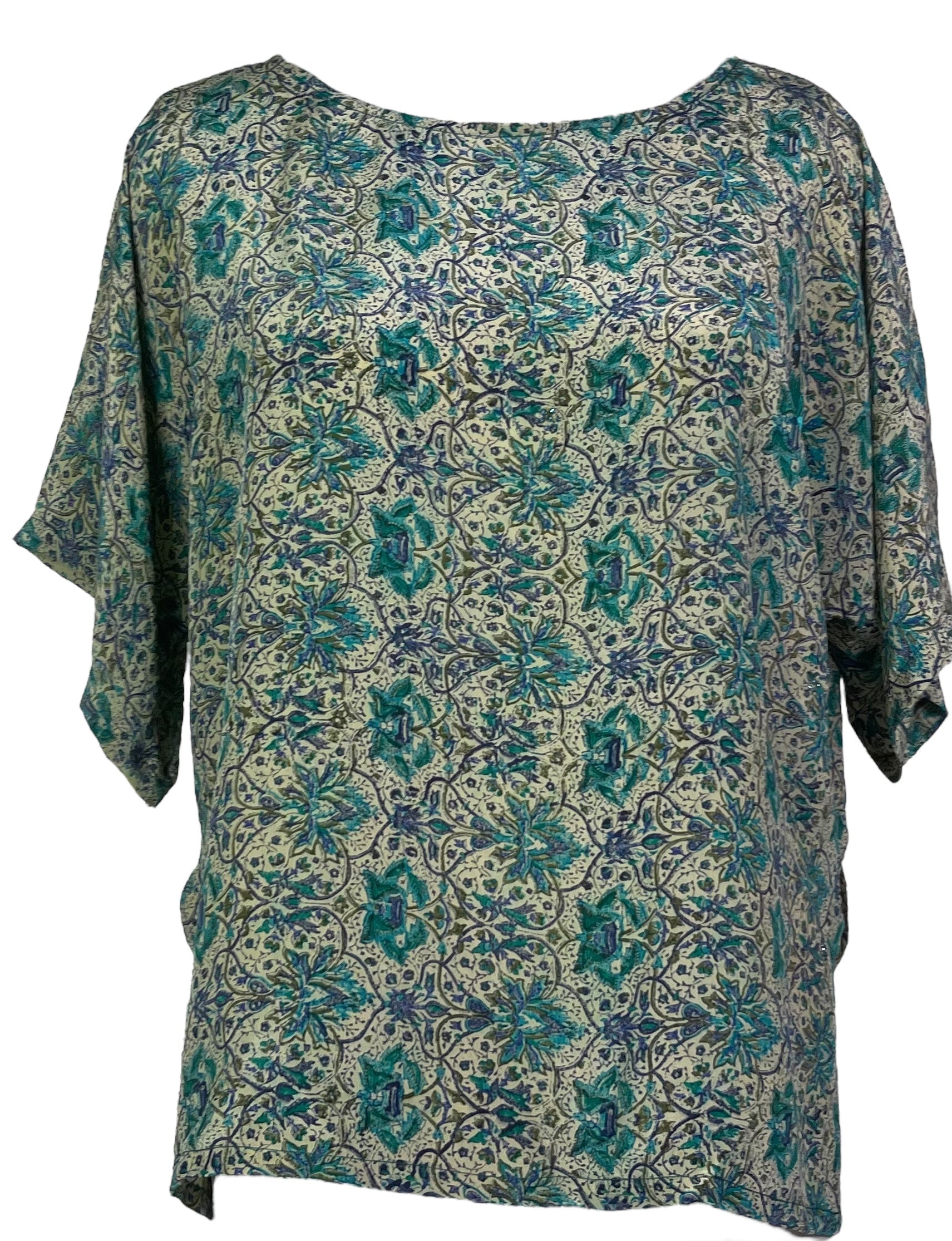 PRC6966 Avatar Pure Silk Side Slit Top