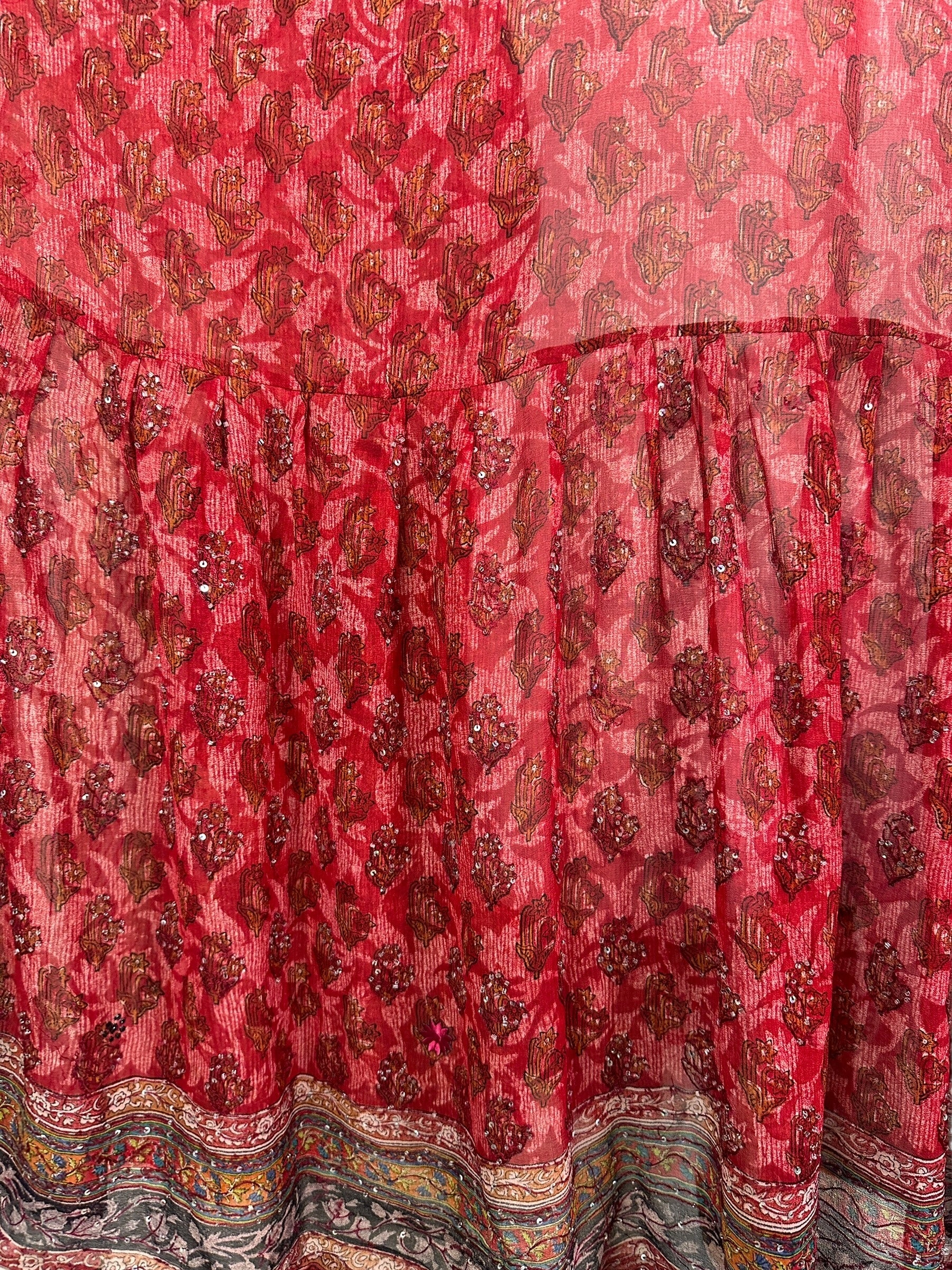 PRG8416 Sheer Avatar Pure Silk Boxy Babydoll Dress