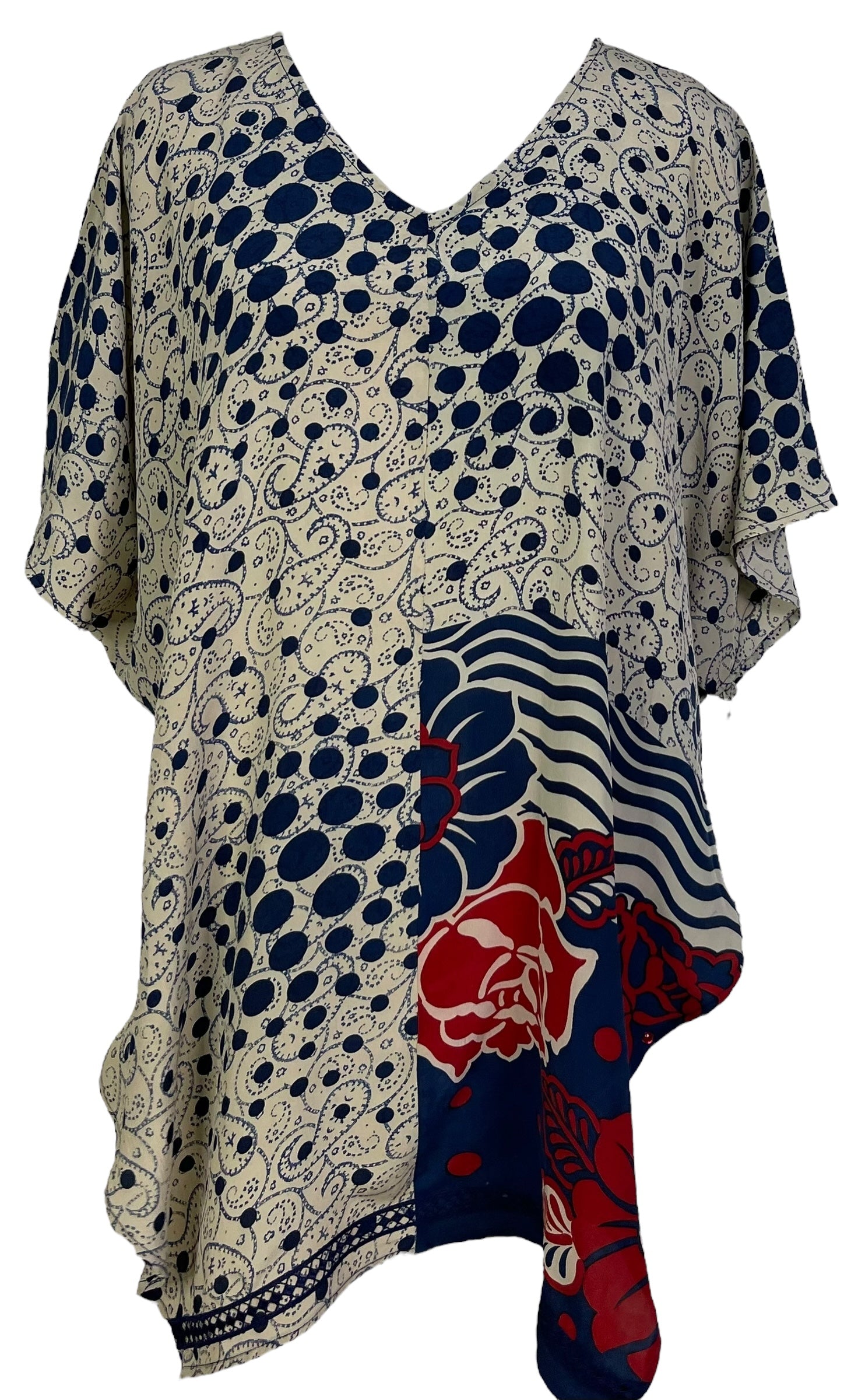 PRC6982 Avatar Pure Silk Waterfall Top