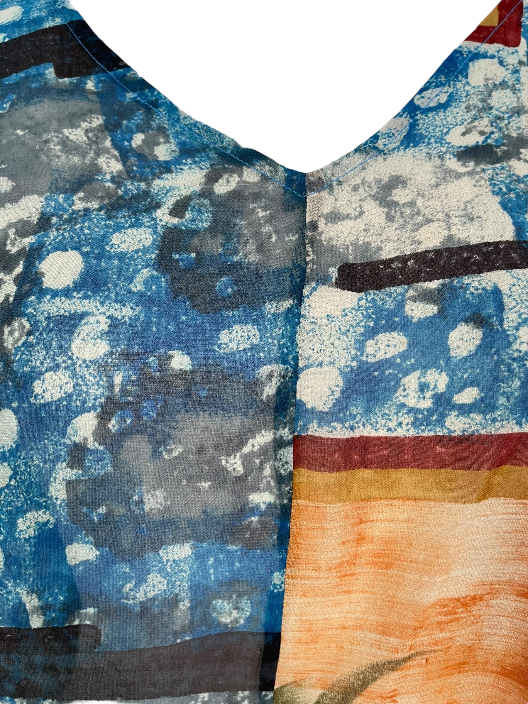 PRG7050 Sheer Wabi Sabi Pure Silk Waterfall Top