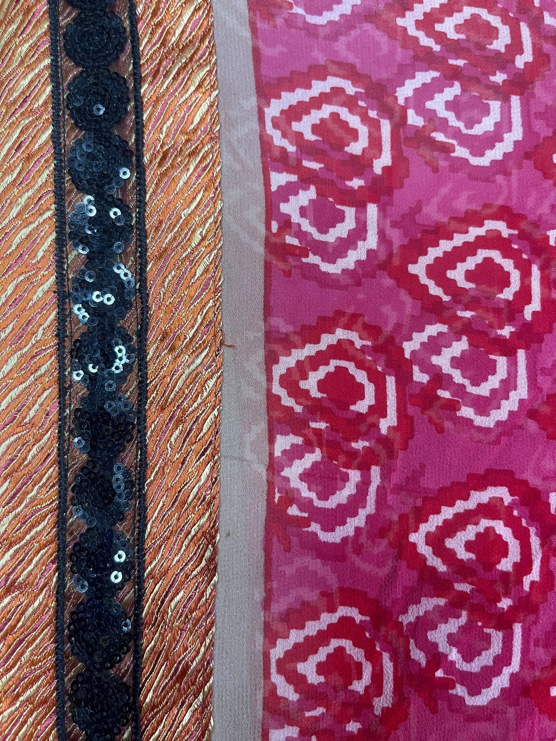 PRG7655 Sheer Avatar Long Pure Silk Kimono Sleeved Duster with Belt