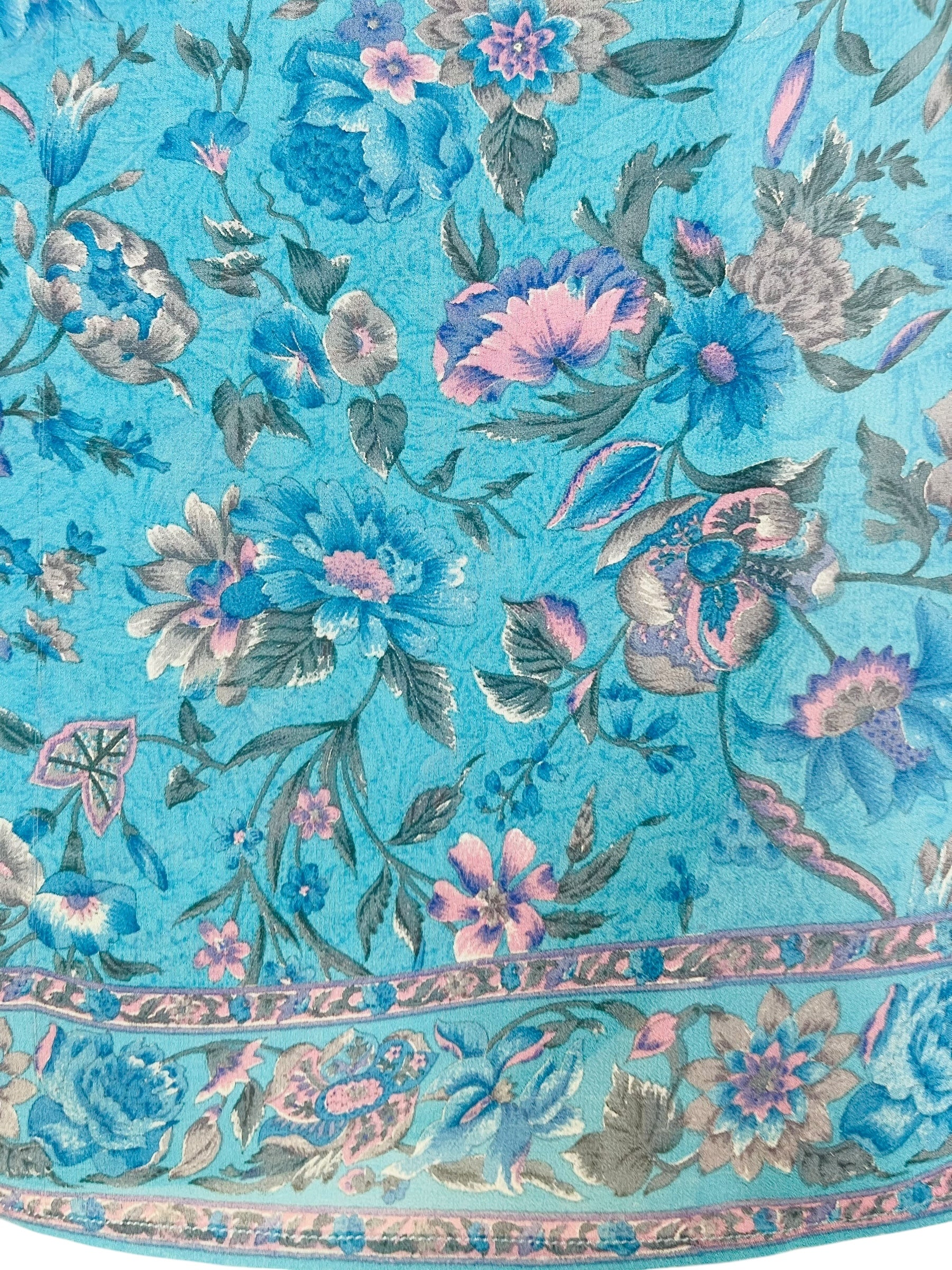 PRG7689 Sheer Wabi Sabi Pure Silk Kimono-Sleeved Top