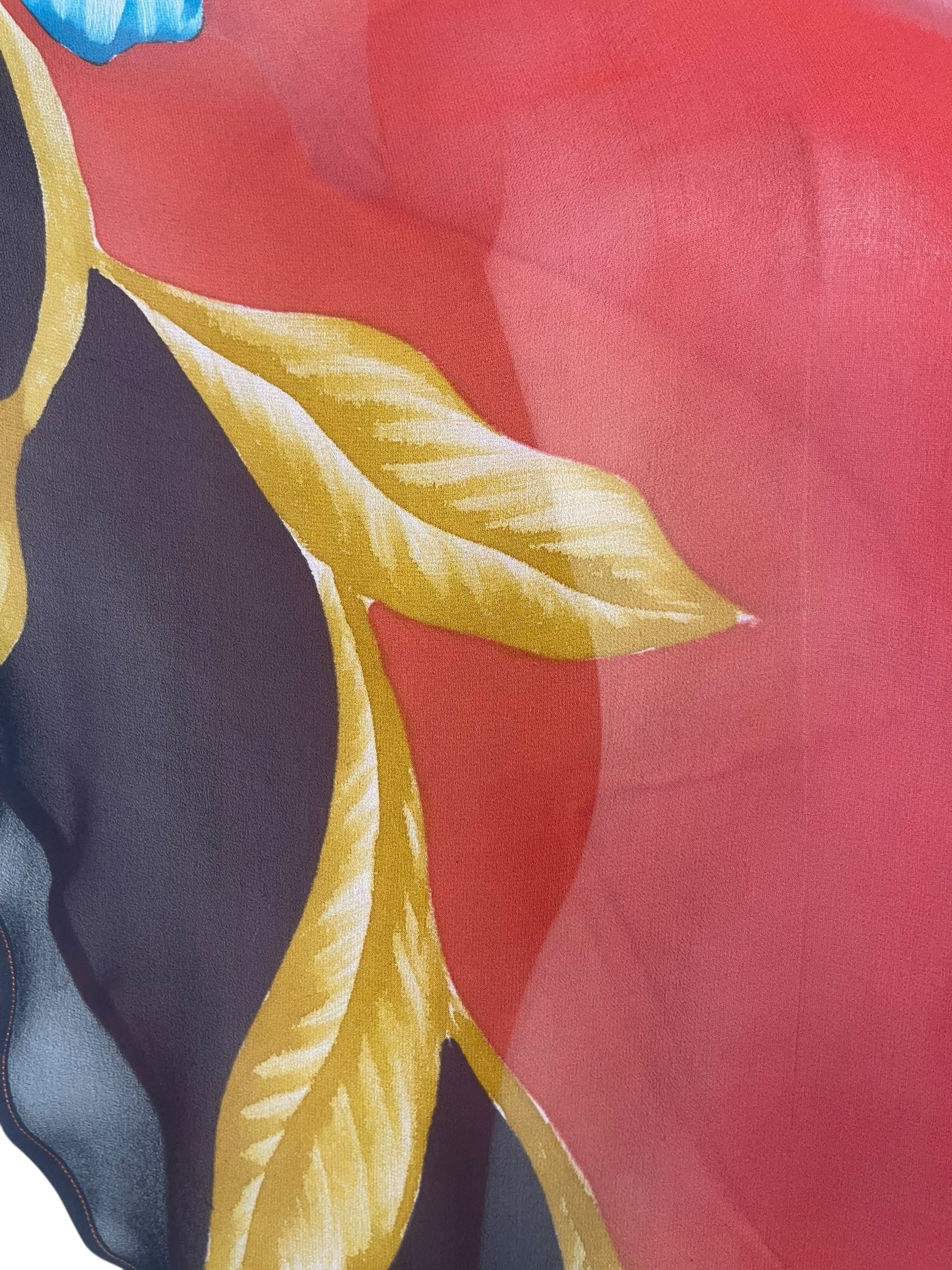 PREVIEW PRG8594 Sheer Avatar Pure Silk Waterfall Top by FEBRUARY2026 – Handmade ethical Waterfall Top from sariKNOTsari using upcycled silk. Designed in Canada for travel and slow fashion, loved from Toronto to LA to Sydney.