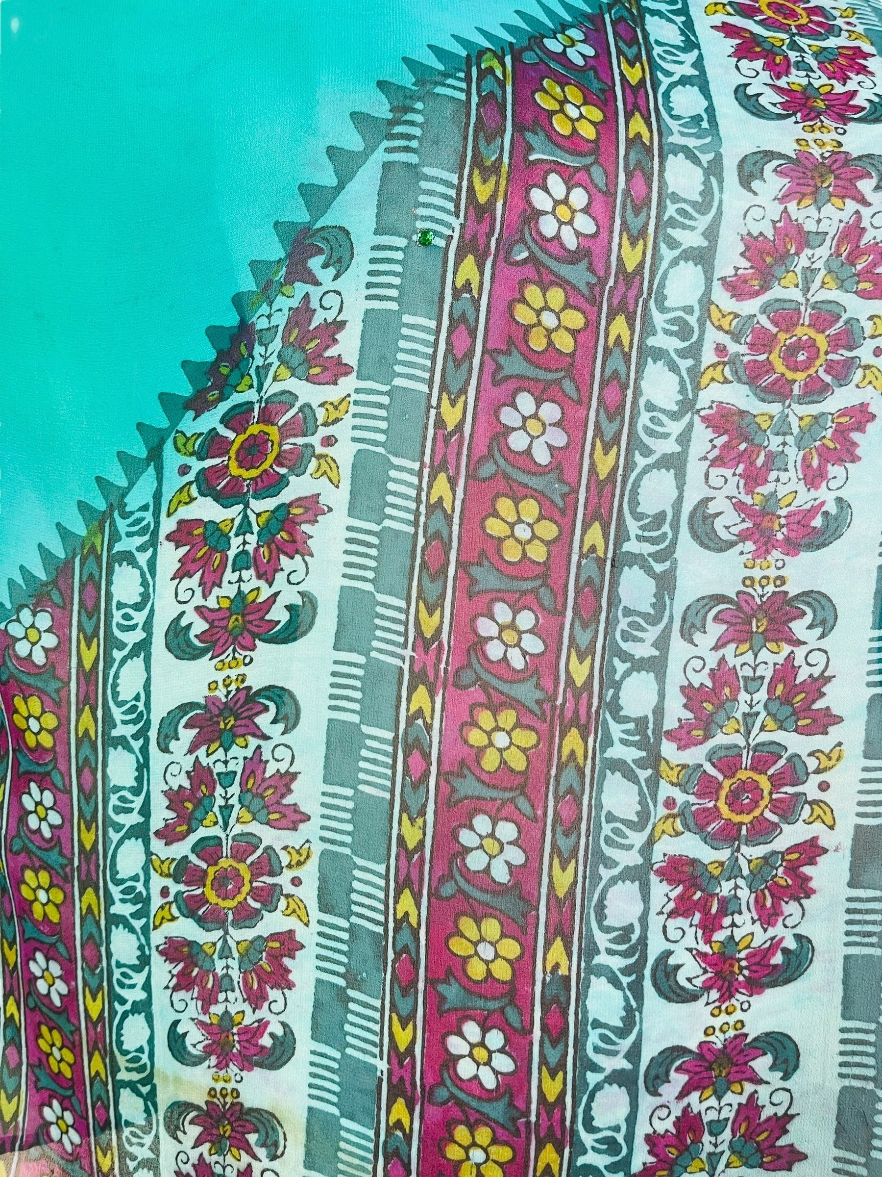 PRG7910 Sheer Wabi Sabi Pure Silk Side Slit Top