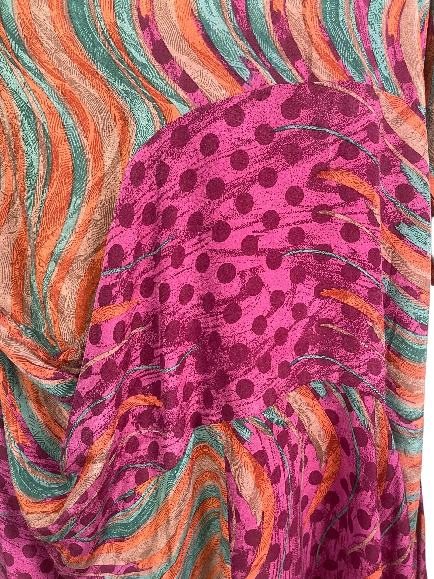 PRC8897 Avatar Pure Silk Sculptural Long Tunic Dress