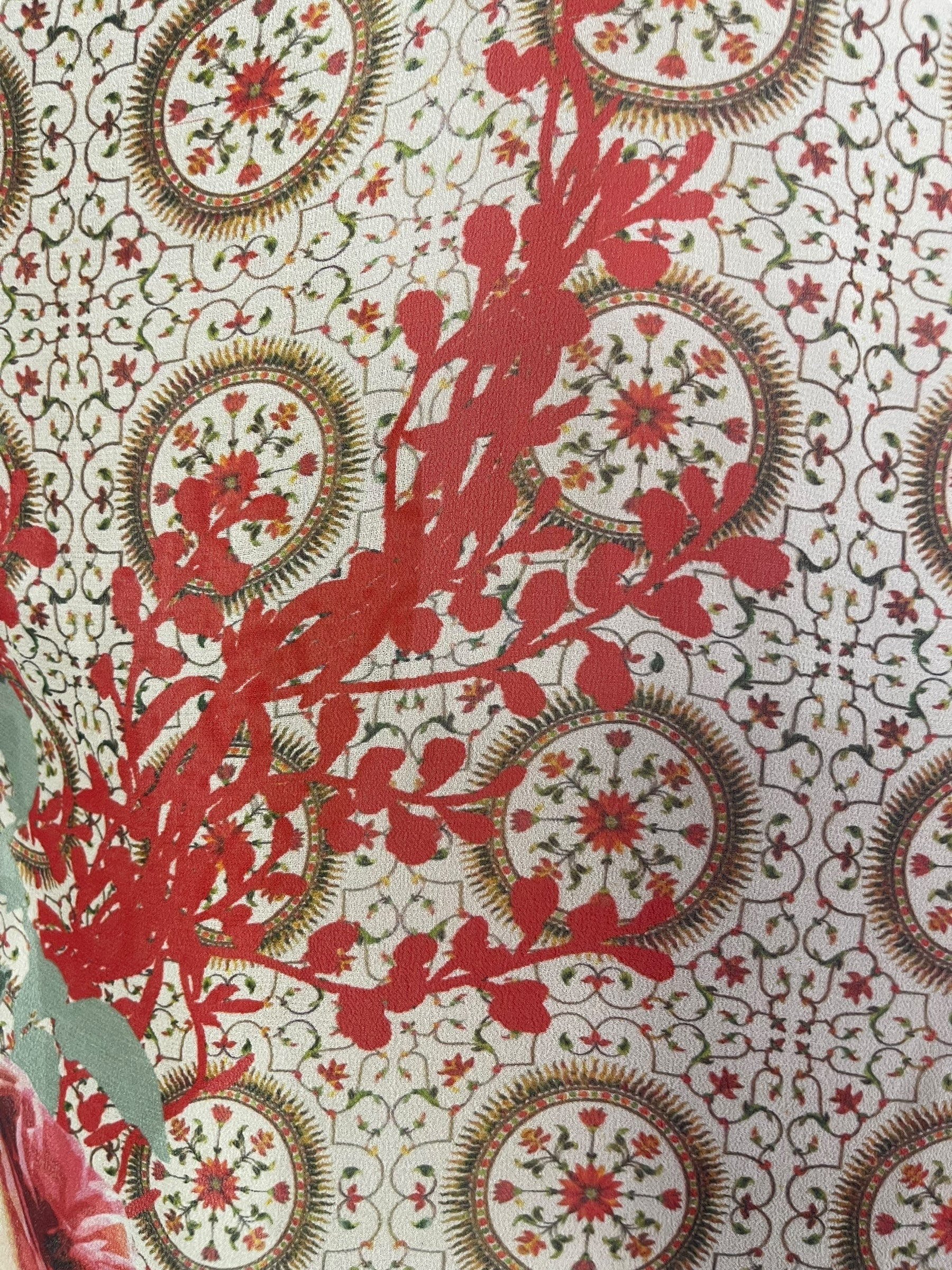 REVOLUTIONHER PRG6411 Sheer Avatar Pure Silk Side Slit Top