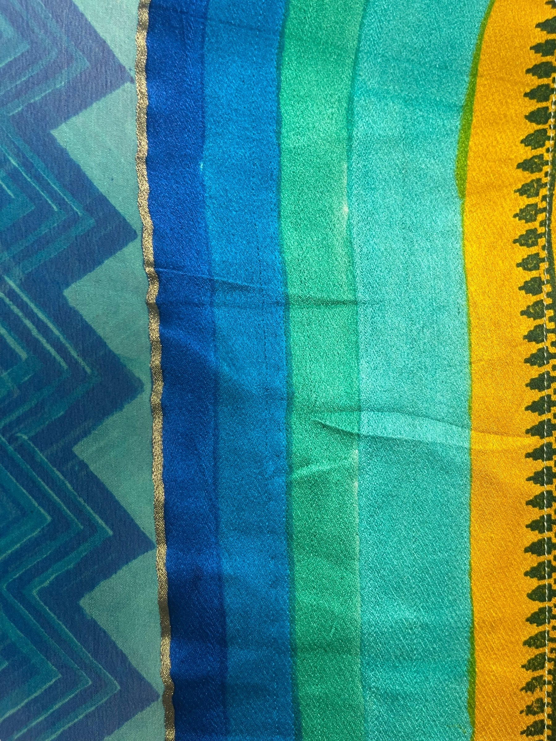 PRG7879 Sheer Avatar Pure Silk Kimono-Sleeved Jacket with Belt