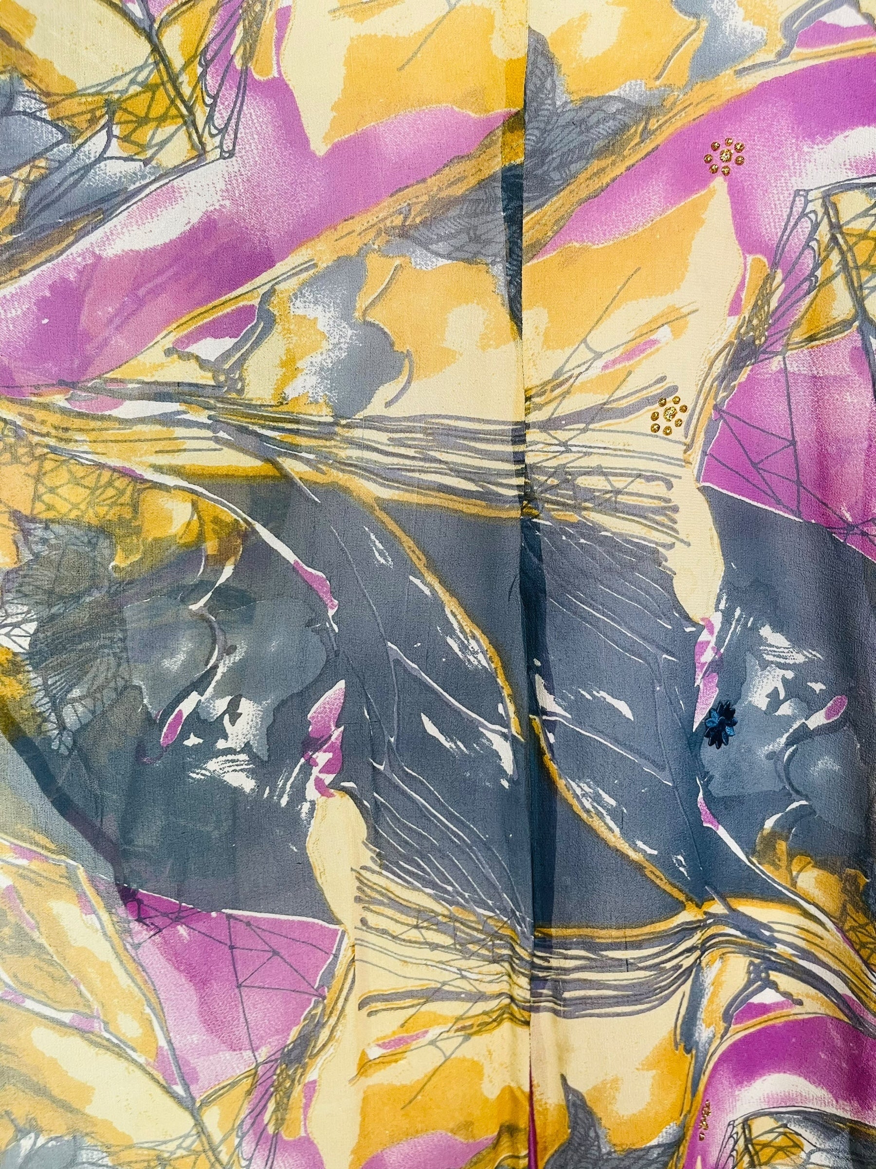 PRG7591 Sheer Wabi Sabi Pure Silk Waterfall Top