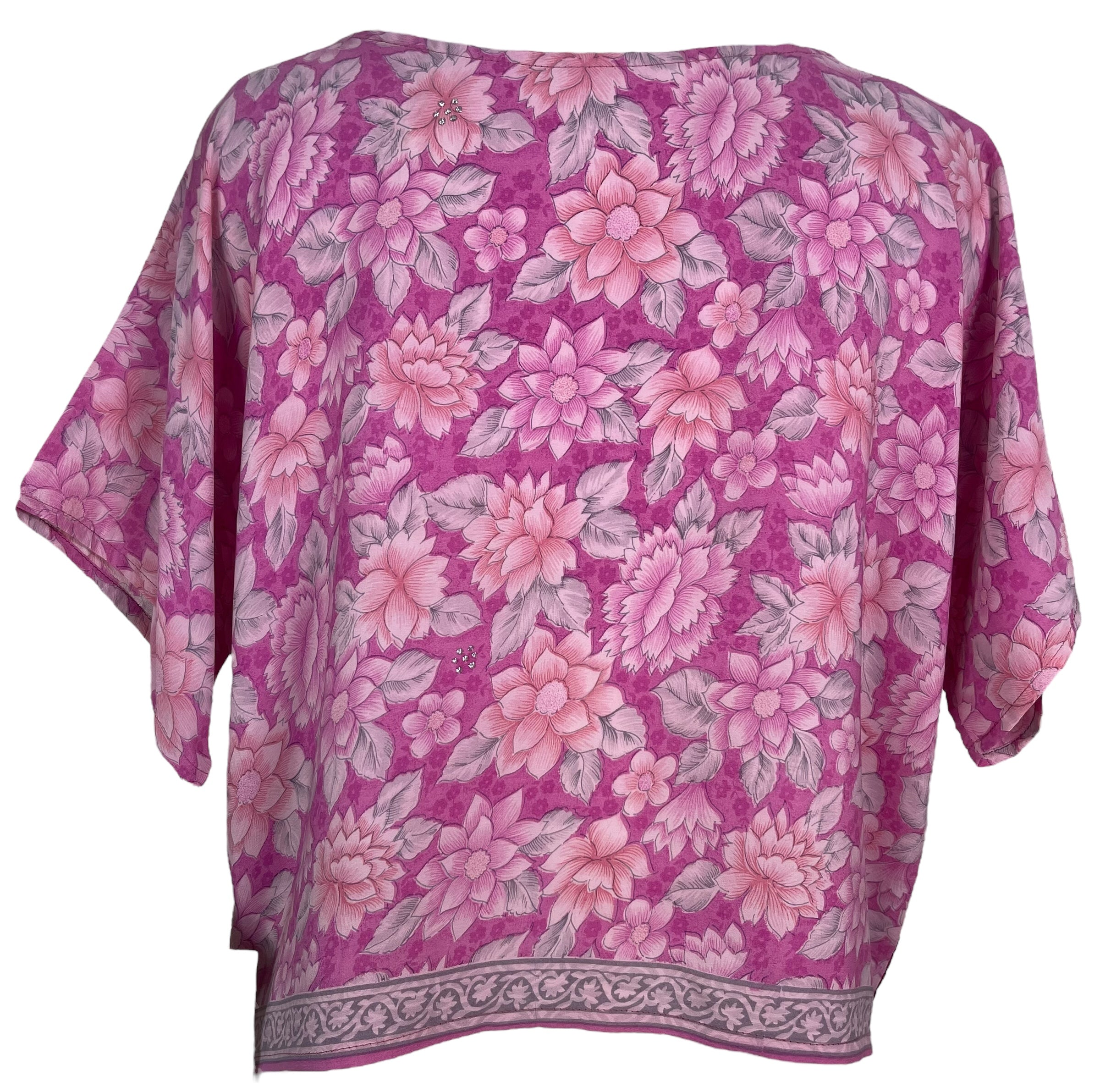 PRC7603 Avatar Pure Silk Boxy Top