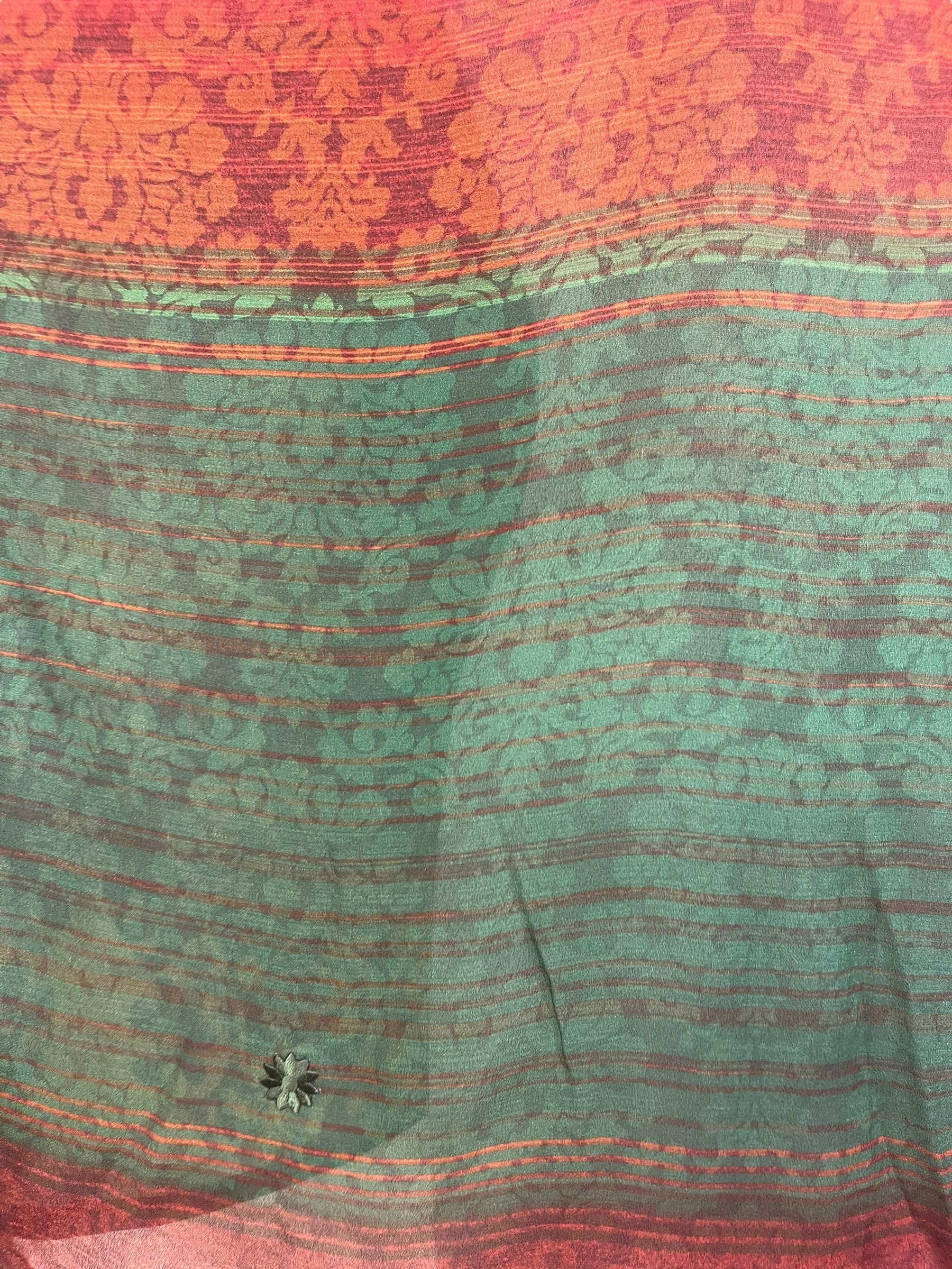 PRG8055 Sheer Avatar Pure Silk Long Tunic with Side Ties