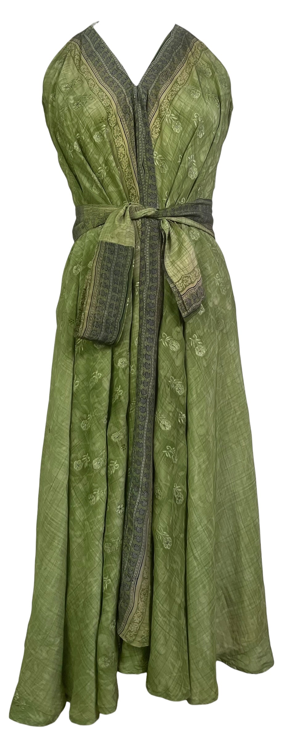 PRC8829 Avatar Pure Silk Maxi Dress with Belt