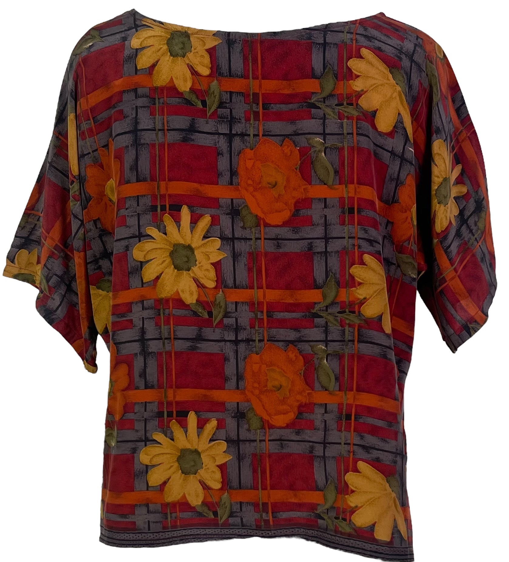 PRC6299 Wabi Sabi Pure Silk Side Slit Top