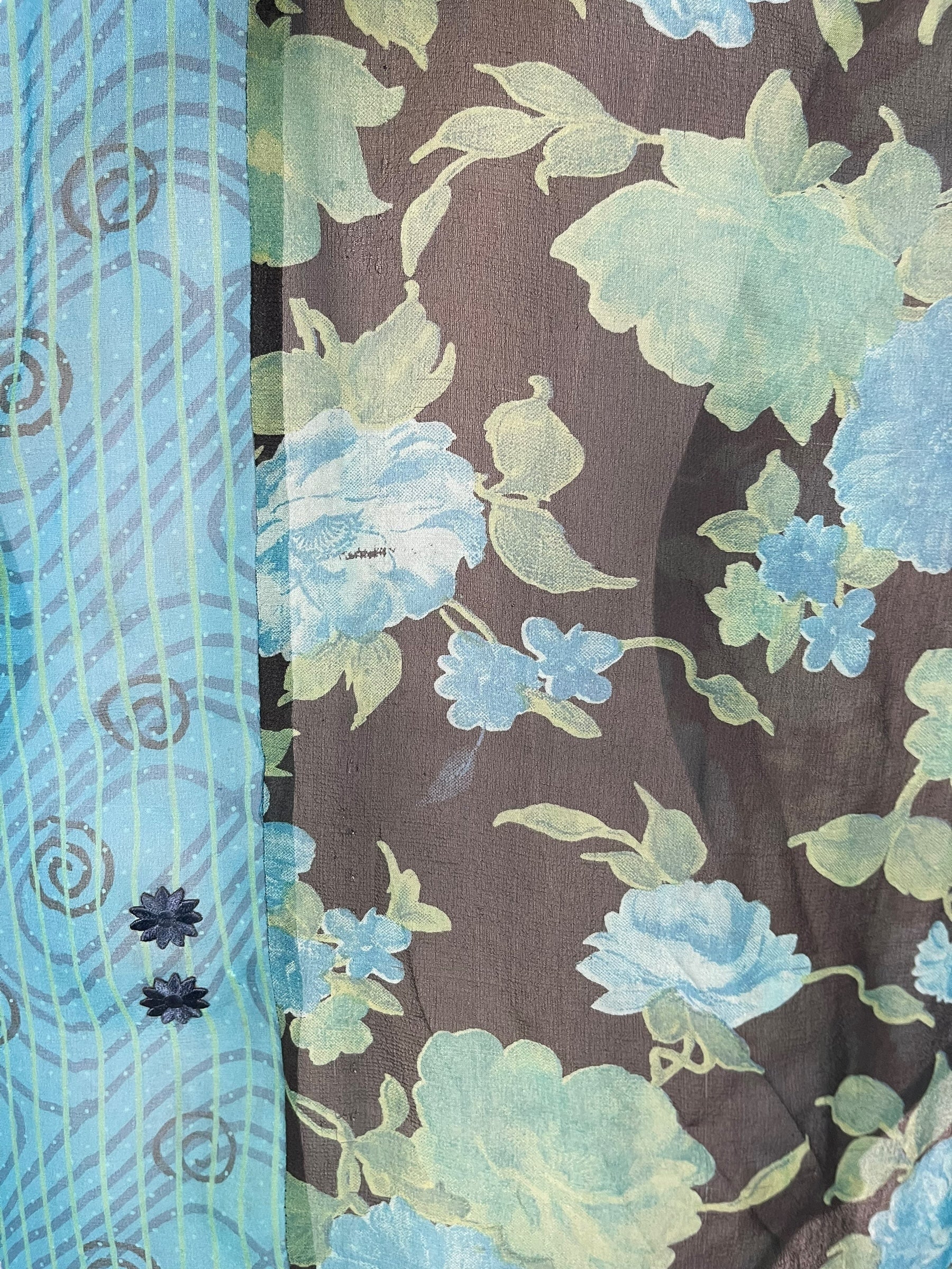 PRG7267 Sheer Avatar Pure Silk Waterfall Top