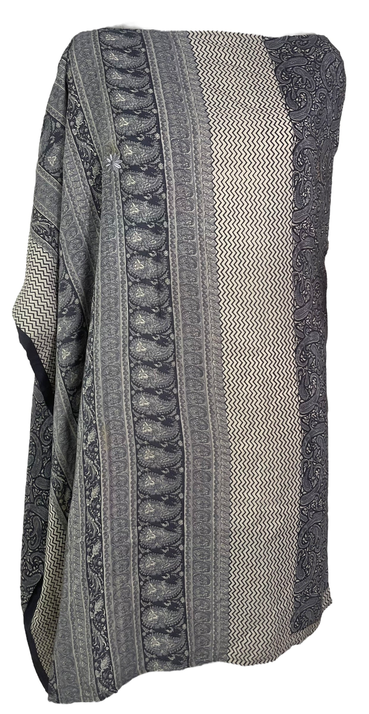 PRC7658 Wabi Sabi Pure Silk One Shoulder Dress