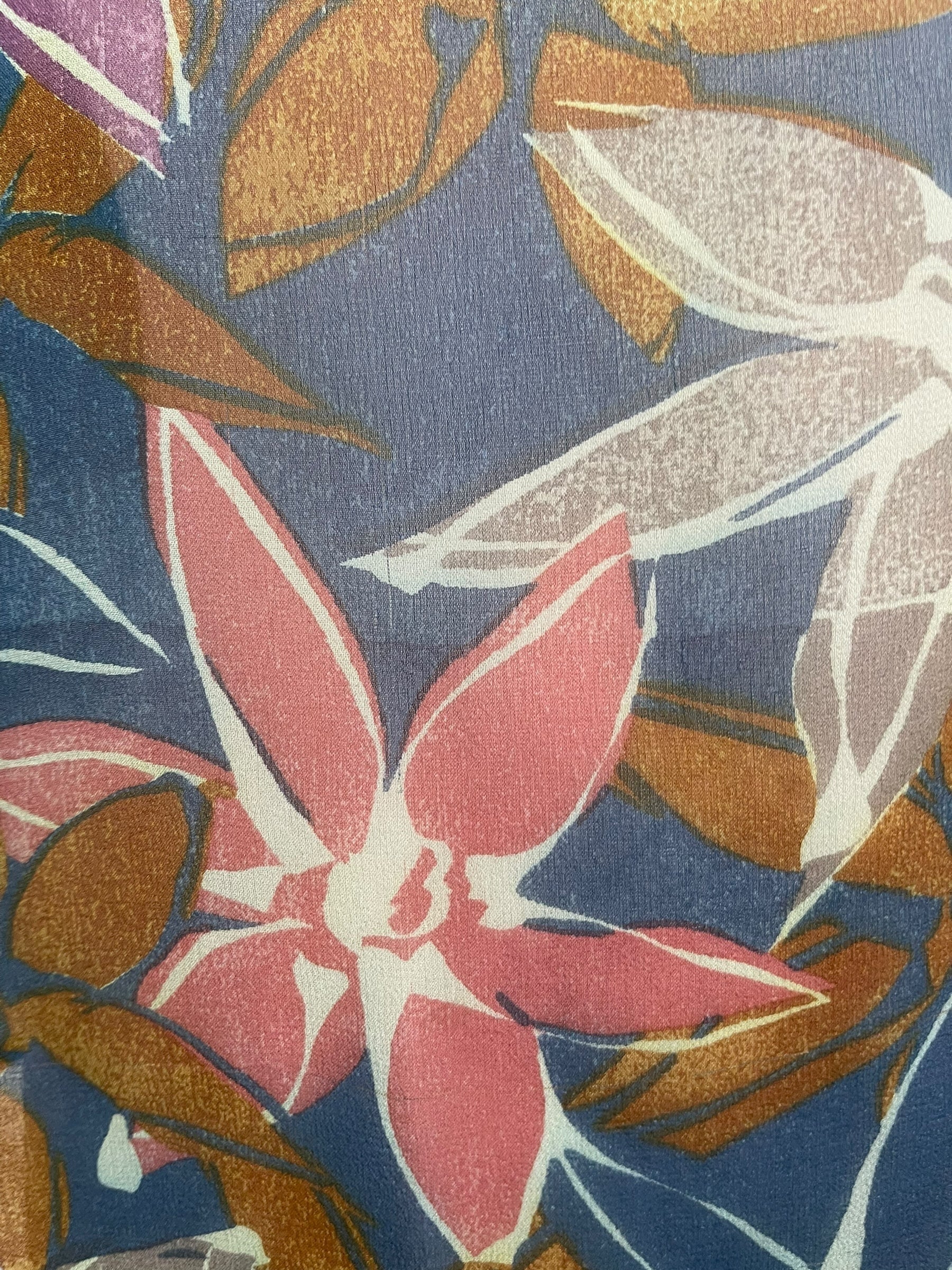 PRG7061 Sheer Avatar Pure Silk Side Slit Top