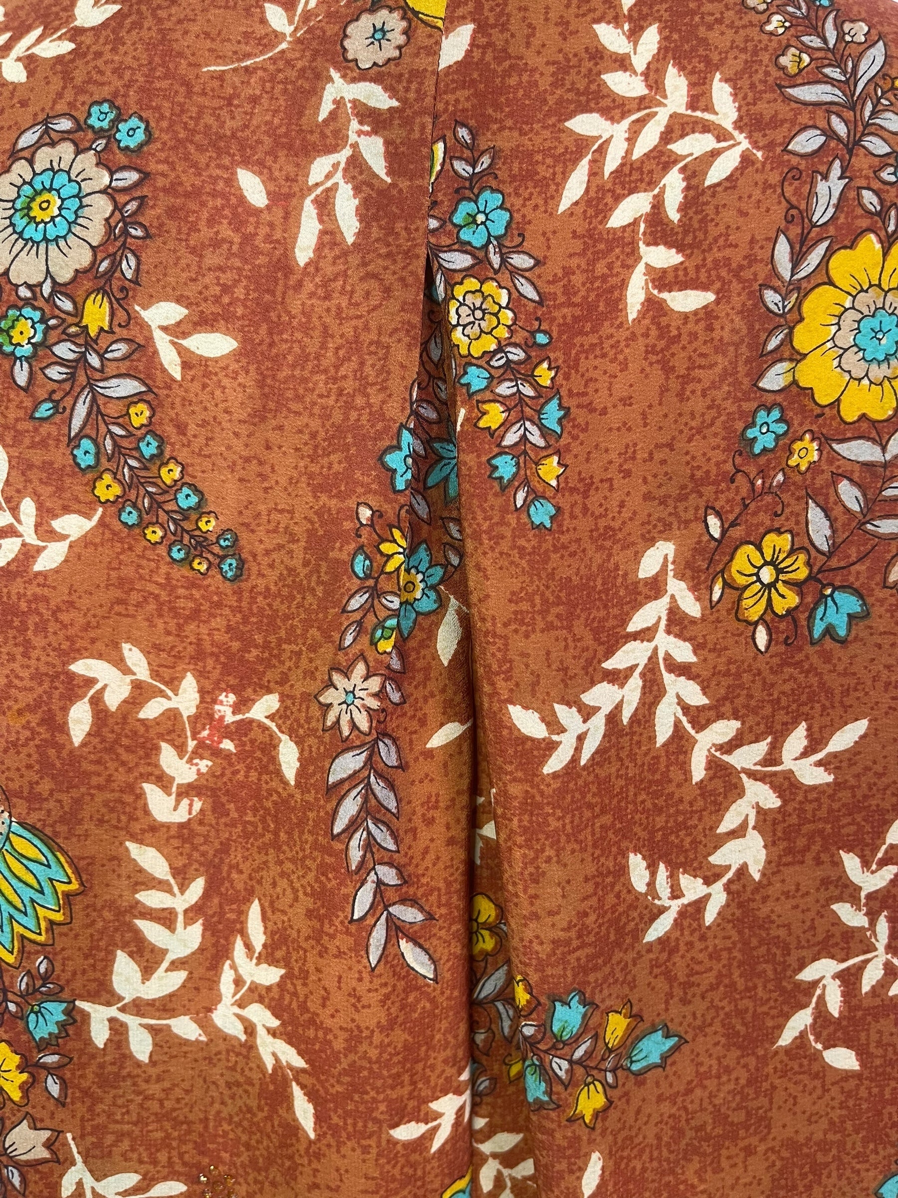 PRC8460 Avatar Pure Silk Self Pocket Tunic Dress