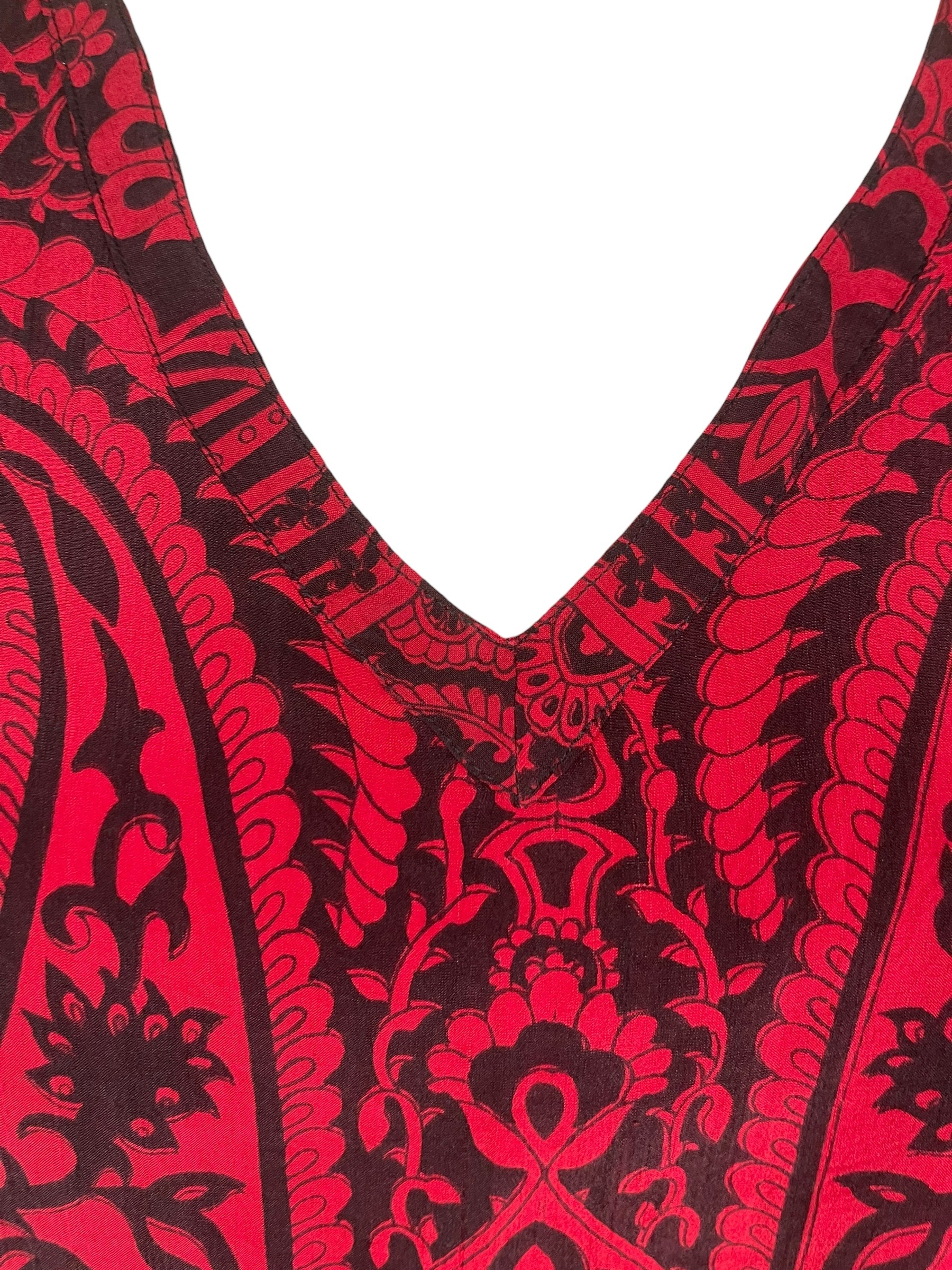 PRC8466 Avatar Pure Silk Long Tunic with Side Ties