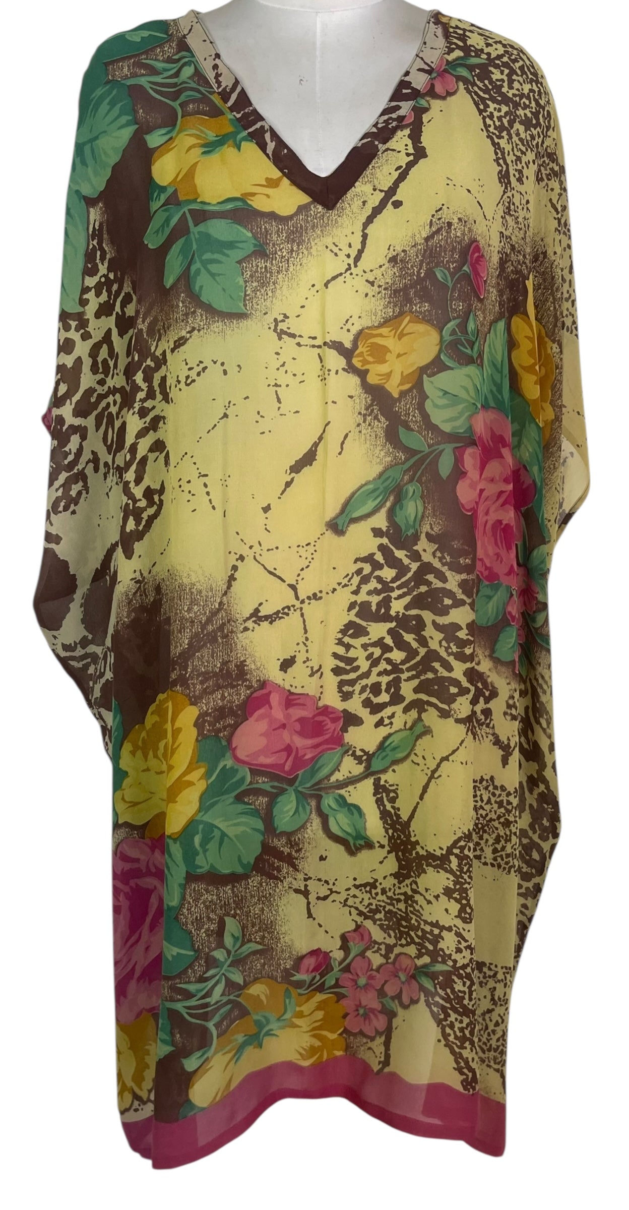 PRG8852 Sheer Wabi Sabi Pure Silk Midi Length Kaftan by 15 FEBRUARY 2026 – Handmade ethical Midi Length Kaftan from sariKNOTsari using upcycled silk. Designed in Canada for travel and slow fashion, loved from Toronto to LA to Sydney.