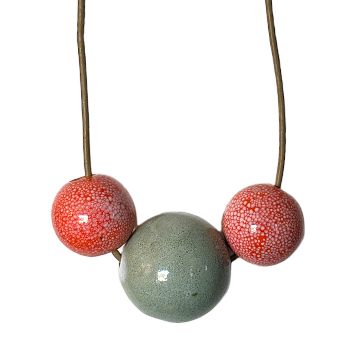 Sunset Pop of Color Beaded Necklace