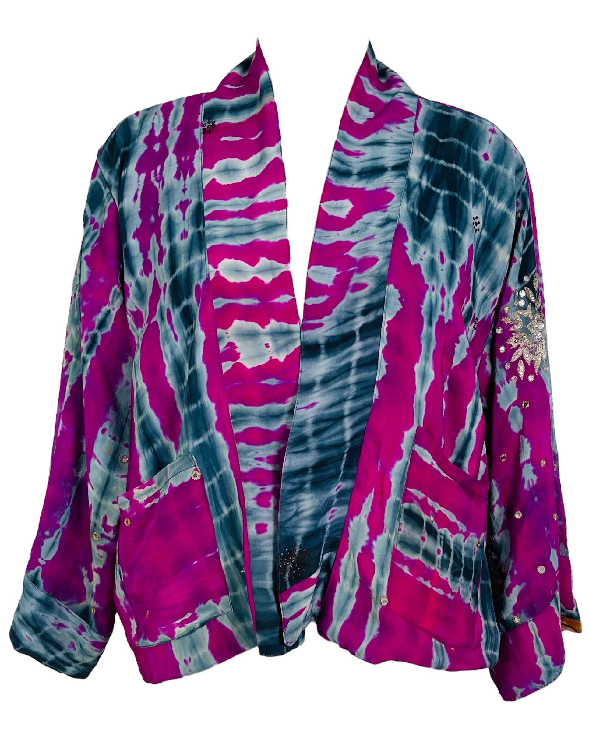 PRC7372 Avatar Reversible Pure Silk Jiva Jacket