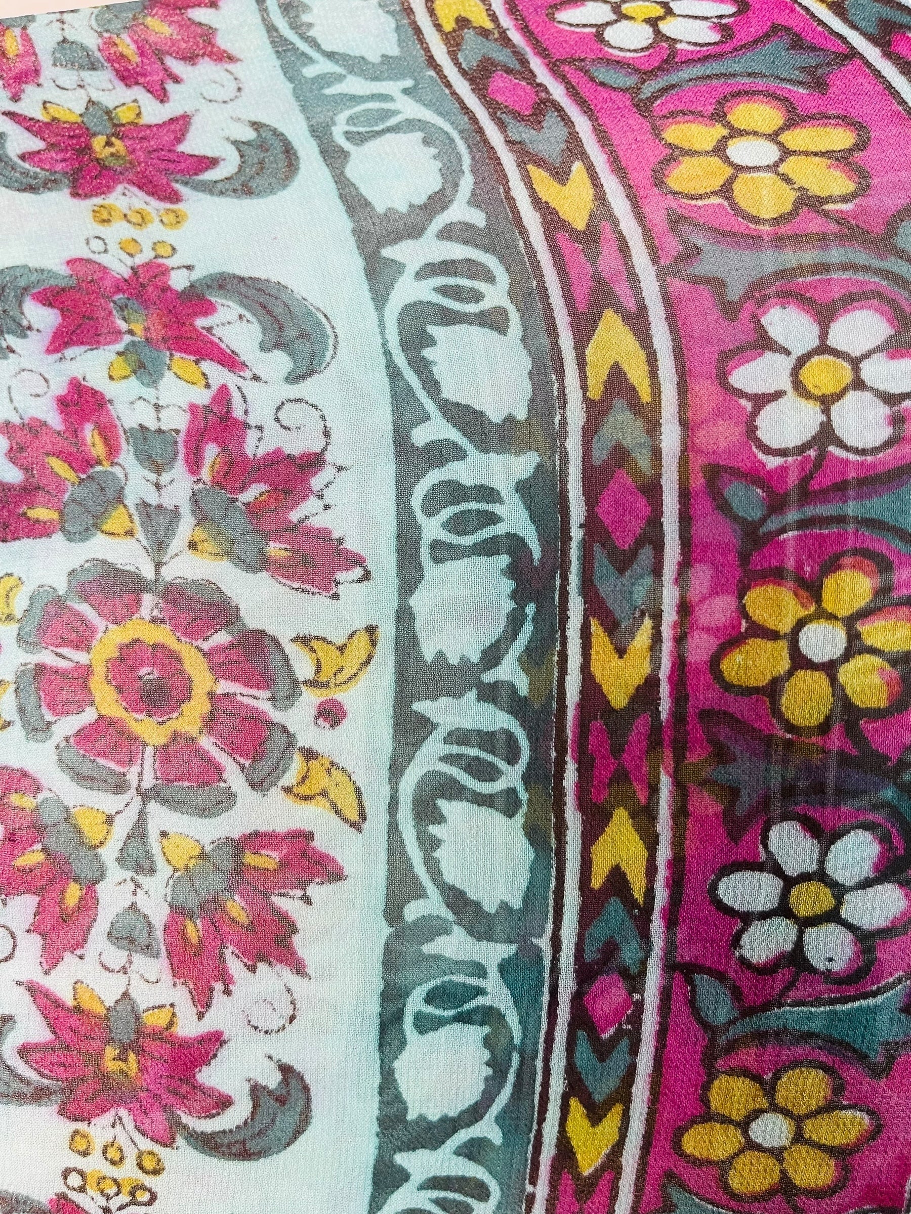 PRG7910 Sheer Wabi Sabi Pure Silk Side Slit Top