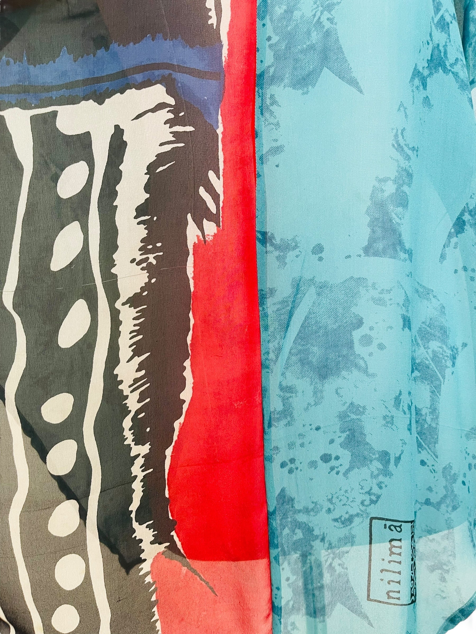 PRG7569 Sheer Wabi Sabi Pure Silk Waterfall Top