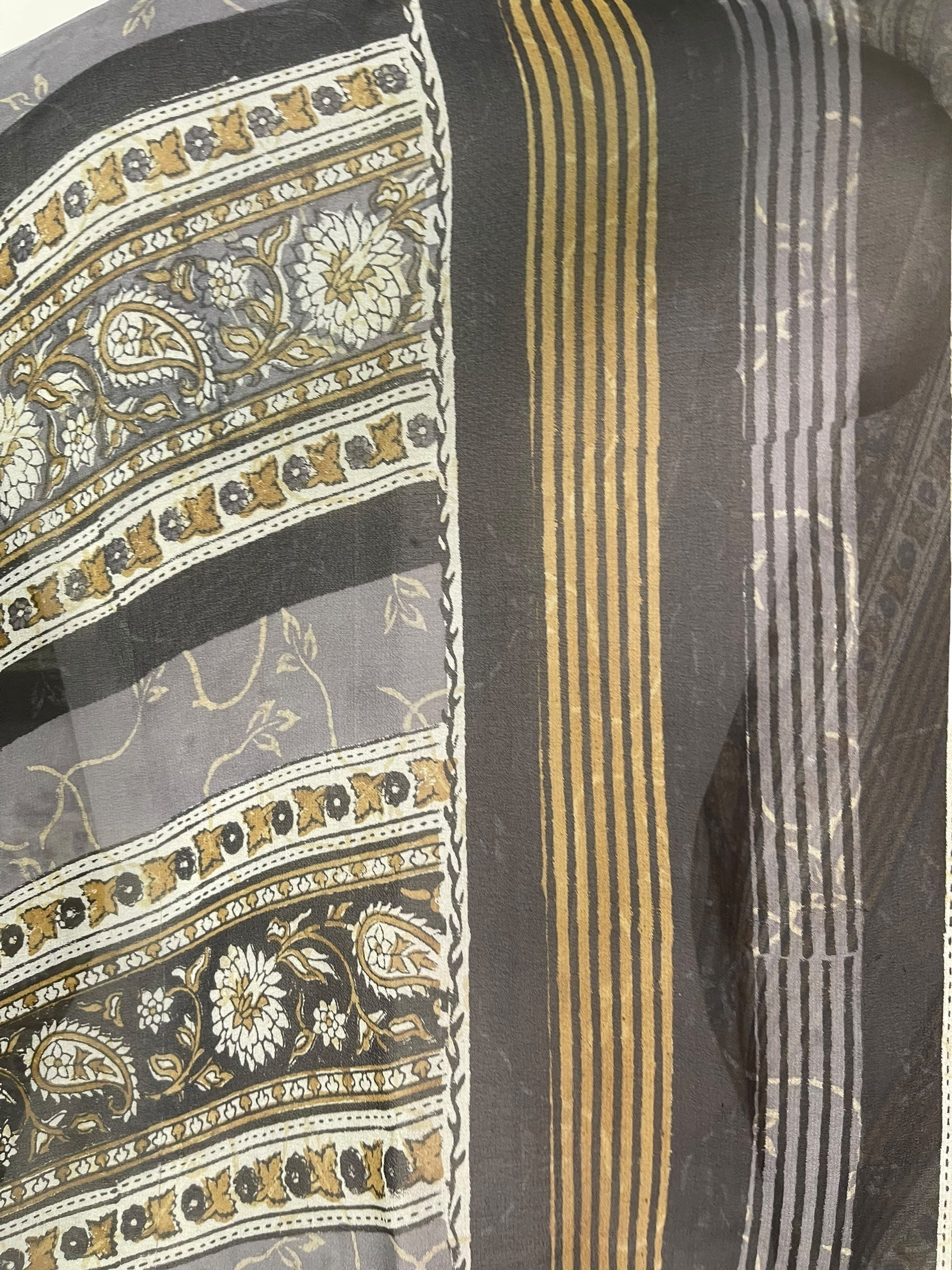 PRG8514 Sheer Wabi Sabi Pure Silk Kimono-Sleeved Top