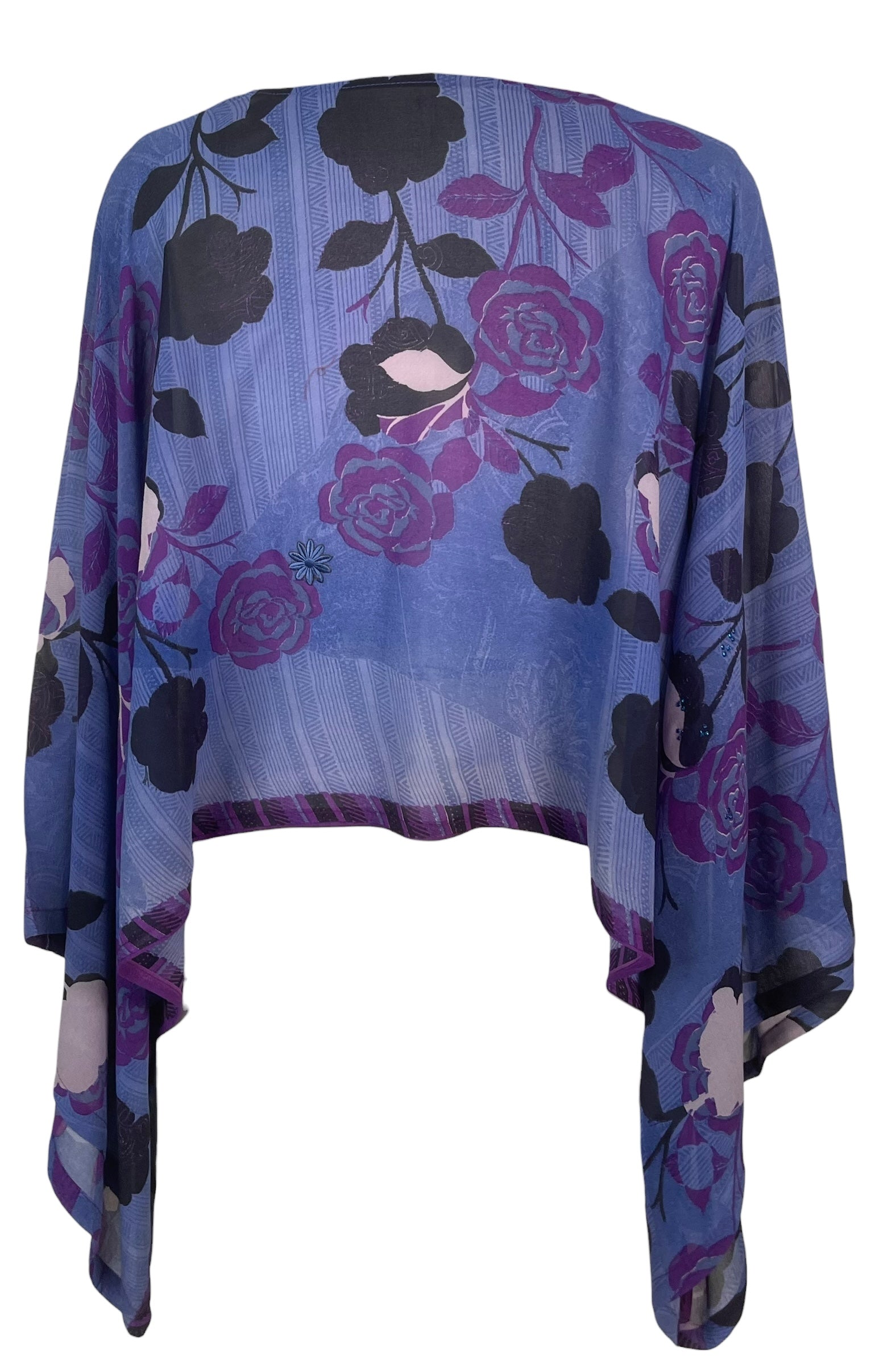 PREVIEW PRG8534 Sheer Avatar Pure Silk Kimono-Sleeved Top