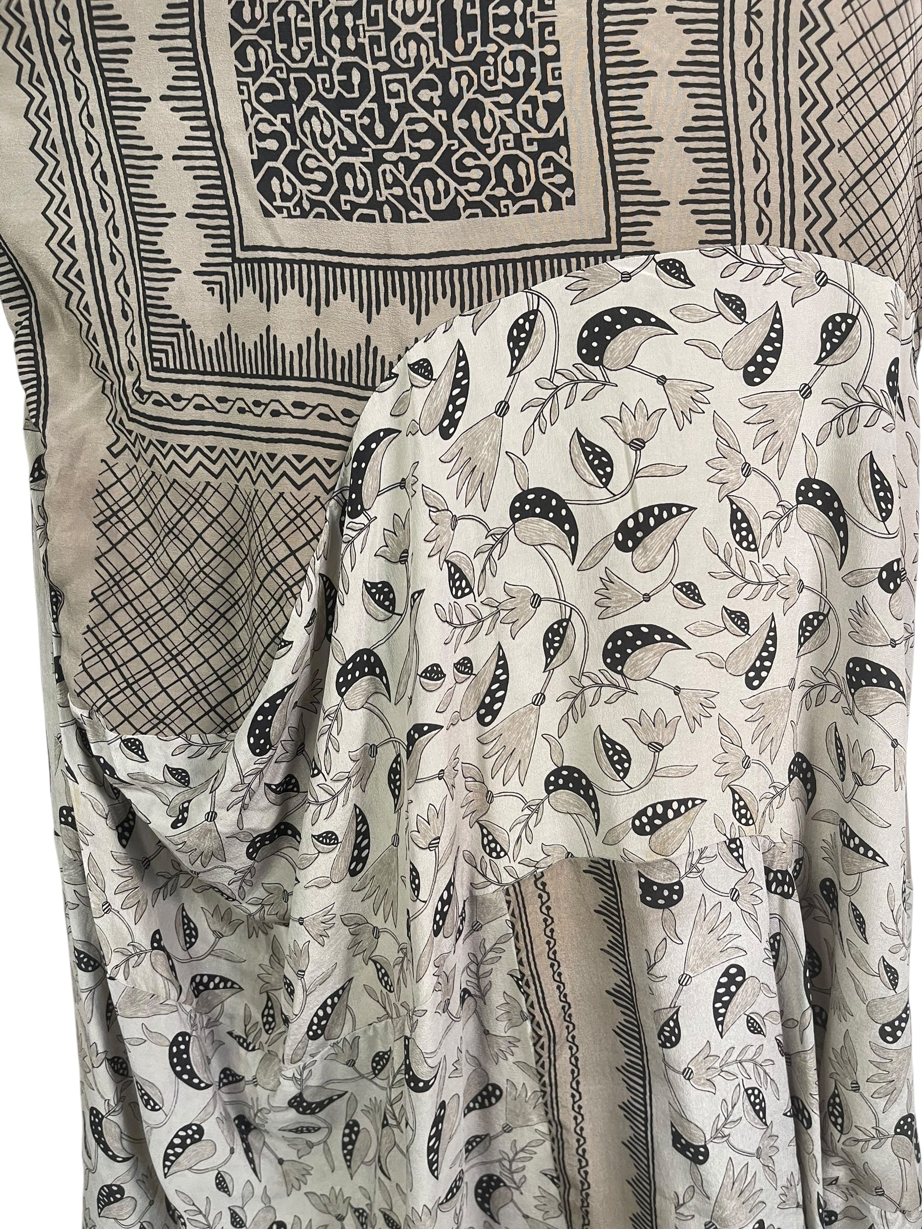 PRC8895 Wabi Sabi Sculptural Silk Long Tunic Dress by 15 FEBRUARY 2026 – Handmade ethical Sculptural Dress from sariKNOTsari using upcycled silk. Designed in Canada for travel and slow fashion, loved from Toronto to LA to Sydney.