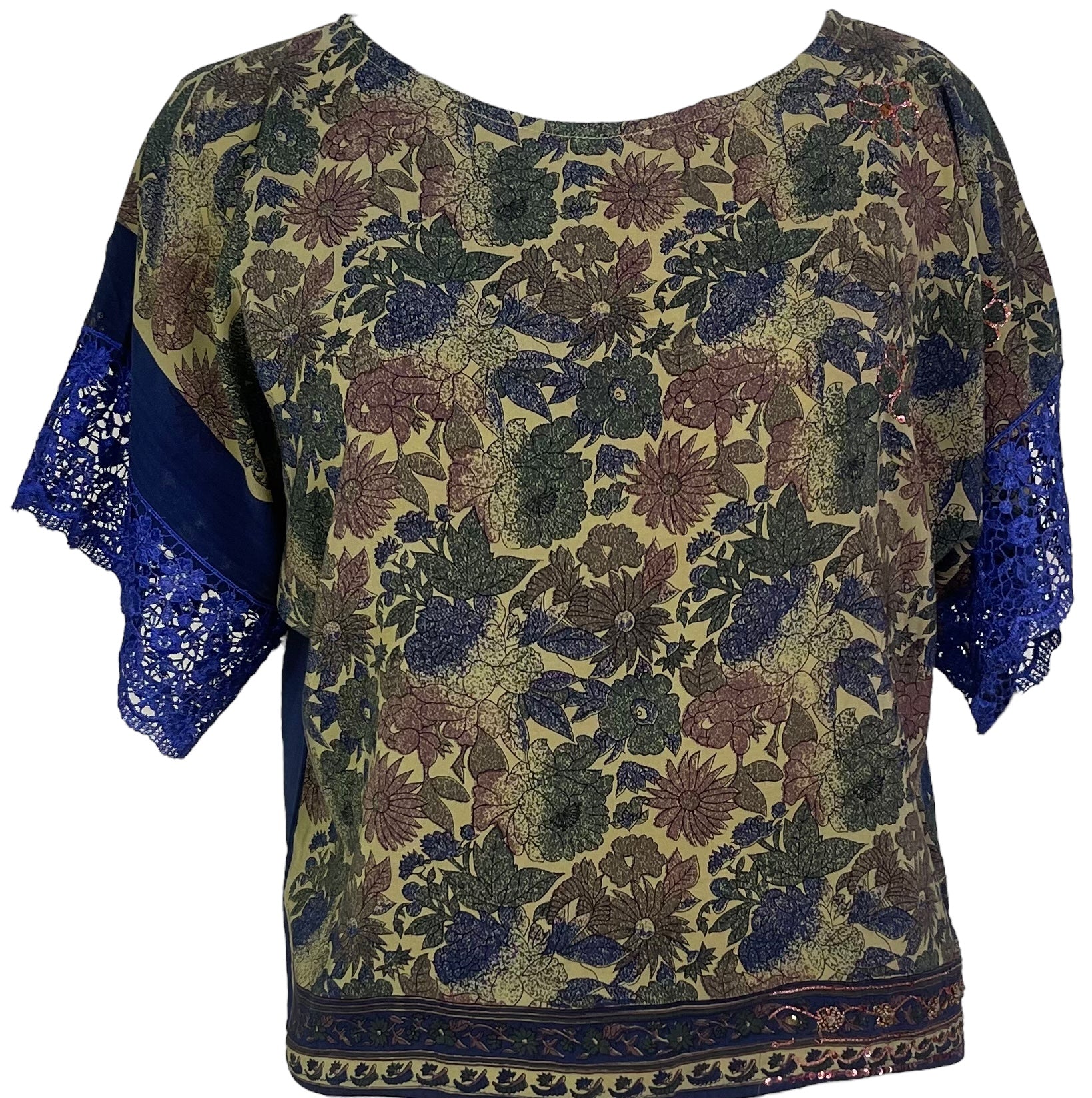 PRG5612 Sheer Wabi Sabi Pure Silk Boxy Top