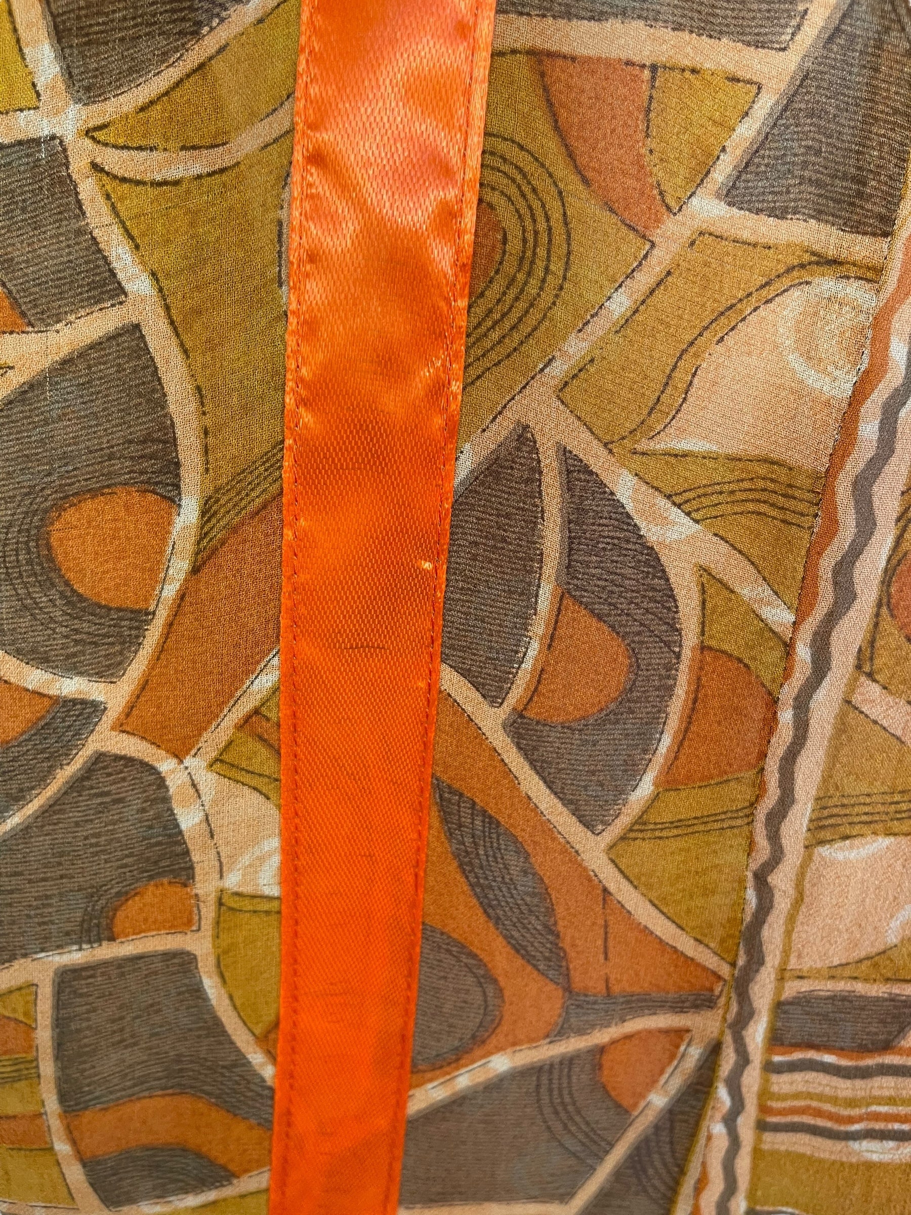 PRG7101 Sheer Avatar Pure Silk Waterfall Top