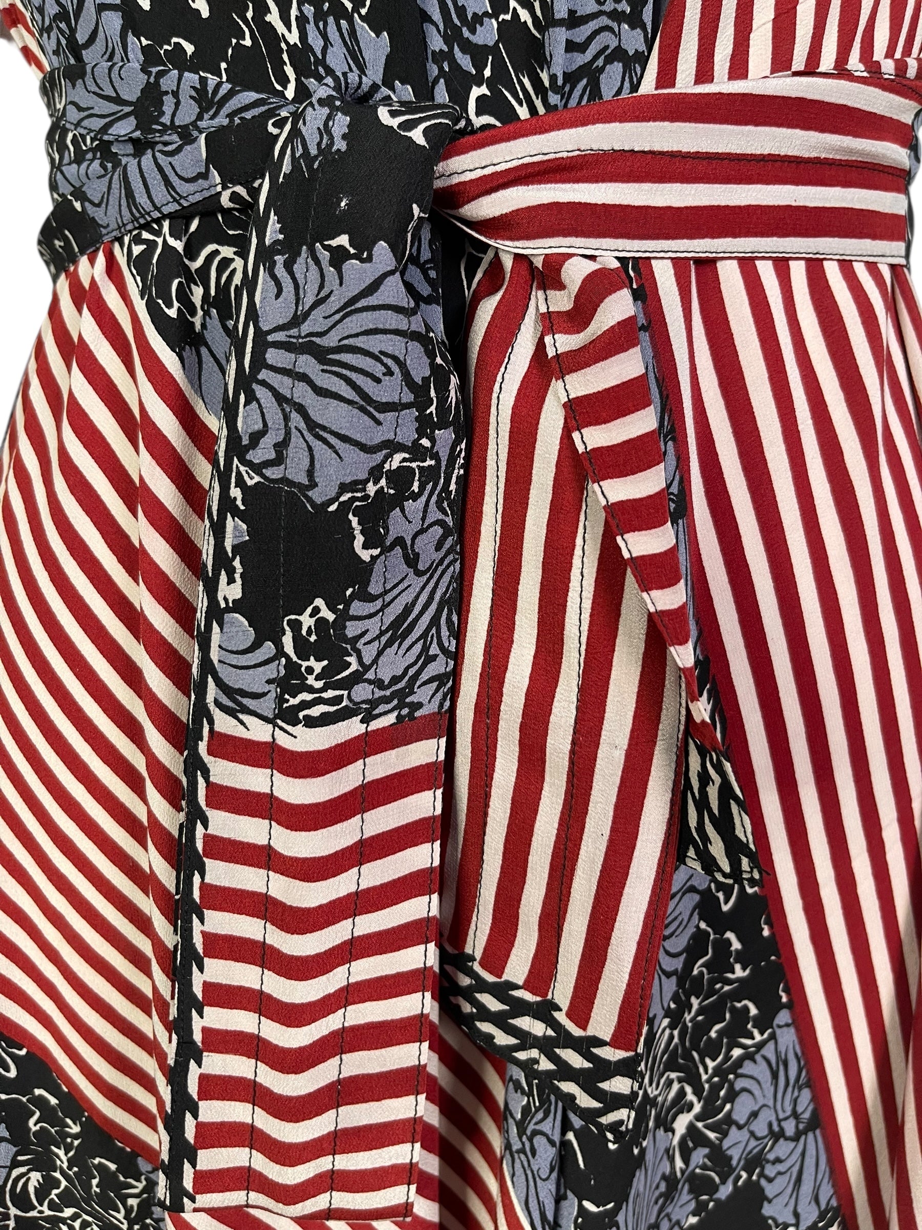 PRC7255 Avatar Pure Silk Maxi Dress with Belt