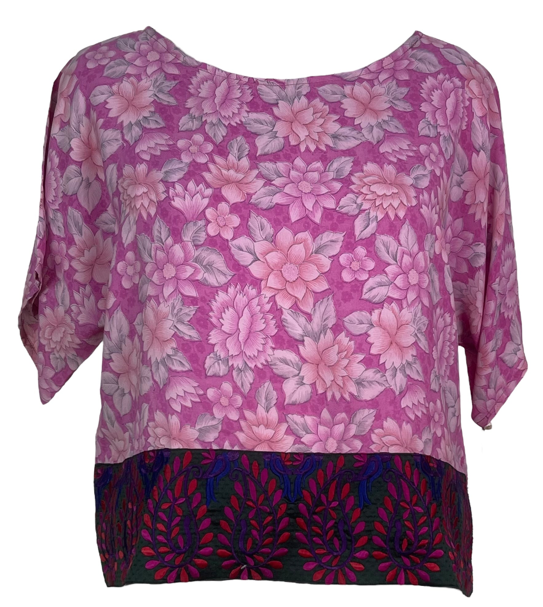 PRC7603 Avatar Pure Silk Boxy Top