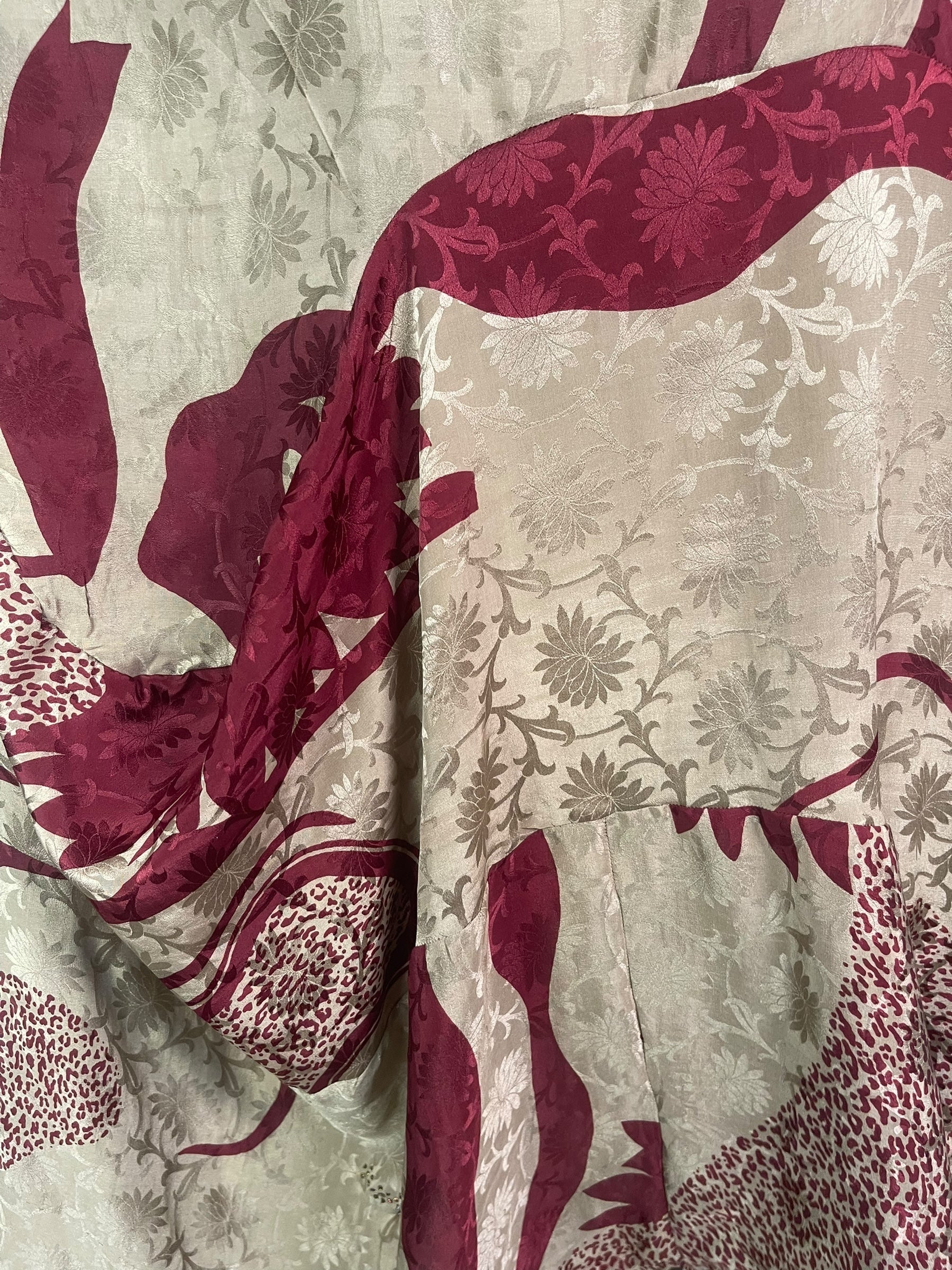 PRC7973 Wabi Sabi Sculptural Silk Long Tunic Dress