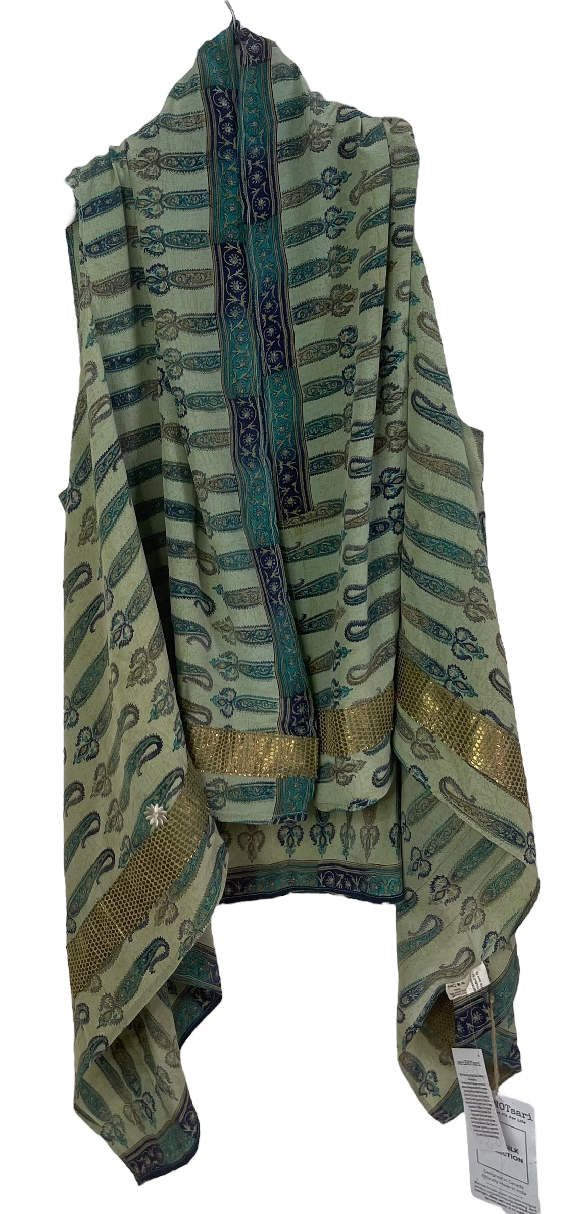 PREVIEW PRC8186 Avatar Pure Silk Versatile Vest by FEBRUARY2026 – Handmade ethical Vest from sariKNOTsari using upcycled silk. Designed in Canada for travel and slow fashion, loved from Toronto to LA to Sydney.