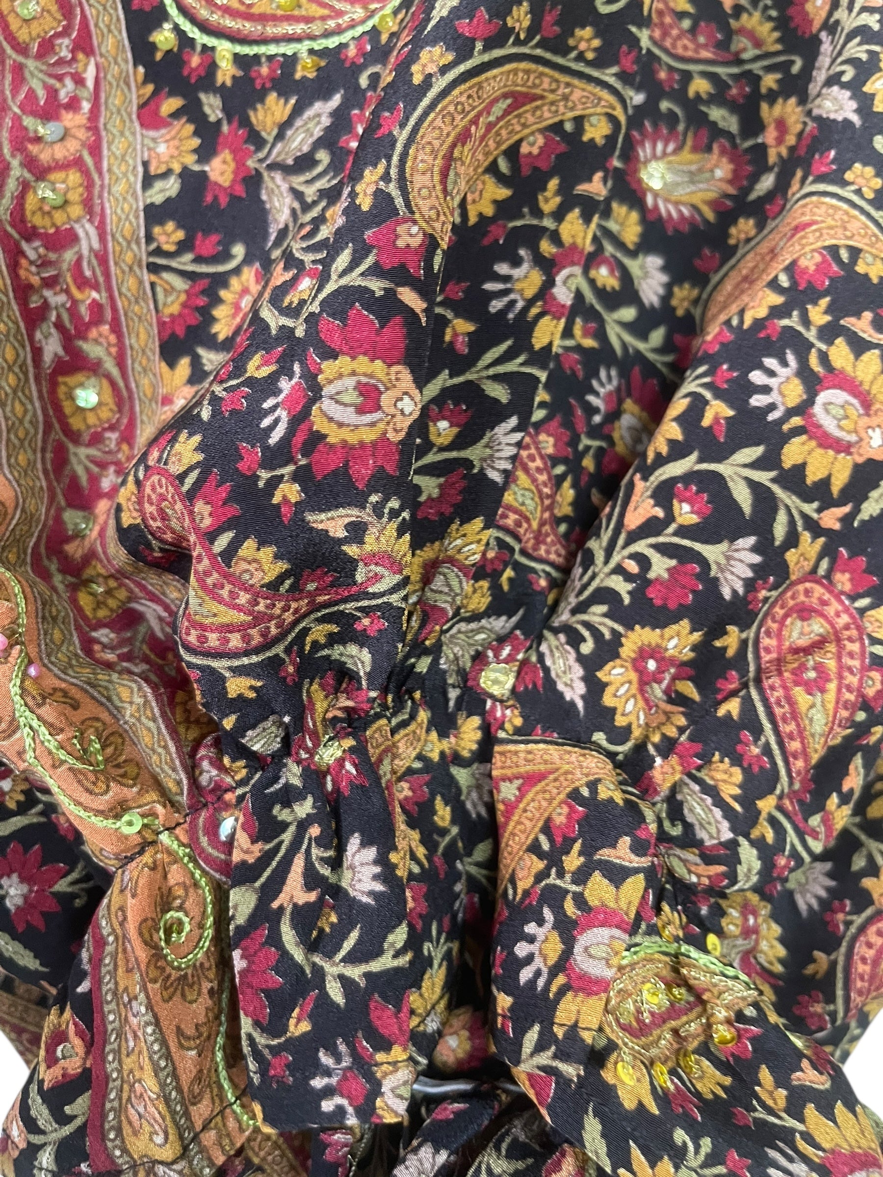 PREVIEW PRC8639 Avatar Pure Silk Bolero by MARCH2026 – Handmade ethical Bolero from sariKNOTsari using upcycled silk. Designed in Canada for travel and slow fashion, loved from Toronto to LA to Sydney.