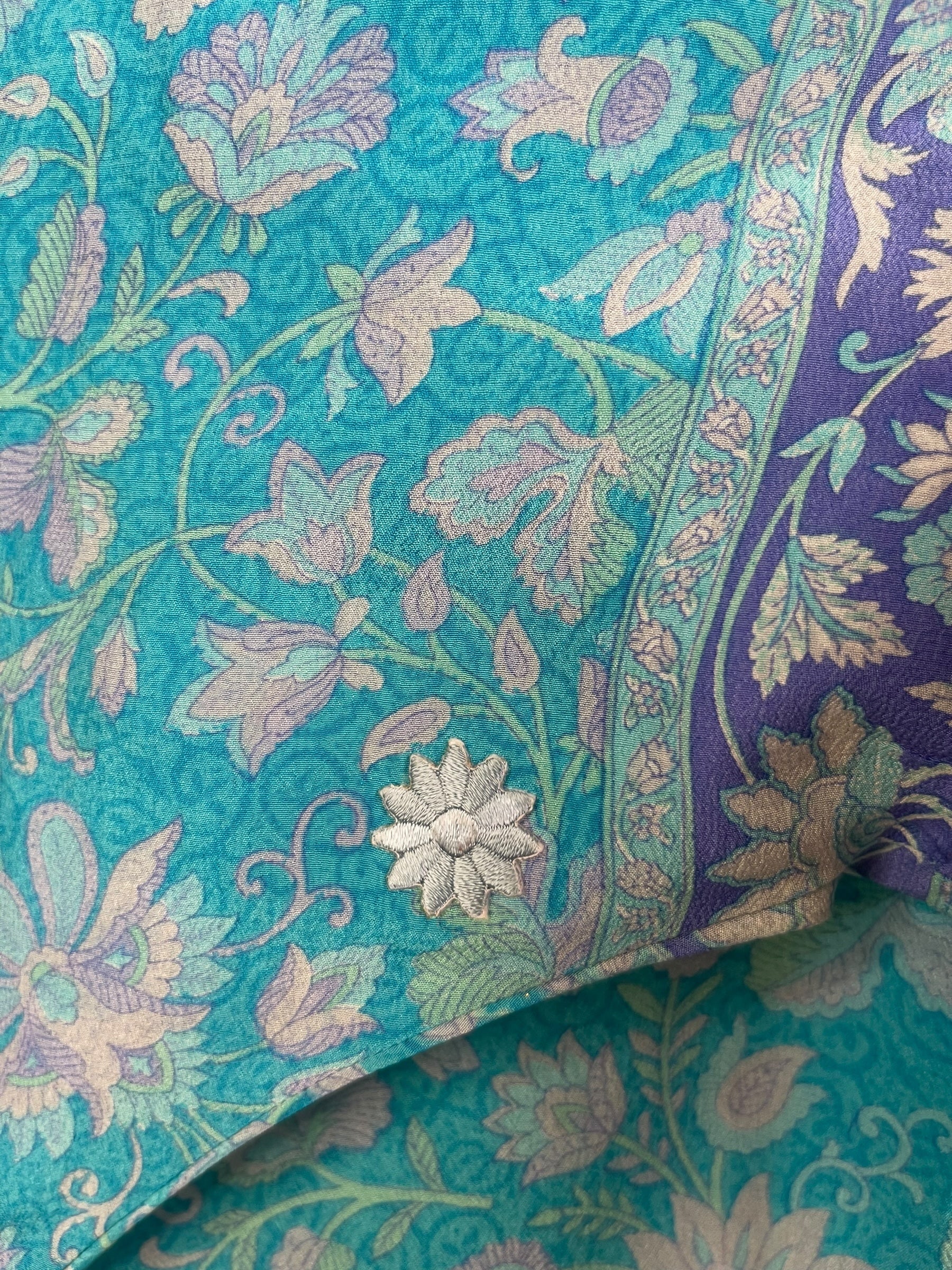 PREVIEW PRC8735 Avatar Pure Silk Long Tunic with Side Ties by MARCH2026 – Handmade ethical Side Tie Tunic from sariKNOTsari using upcycled silk. Designed in Canada for travel and slow fashion, loved from Toronto to LA to Sydney.