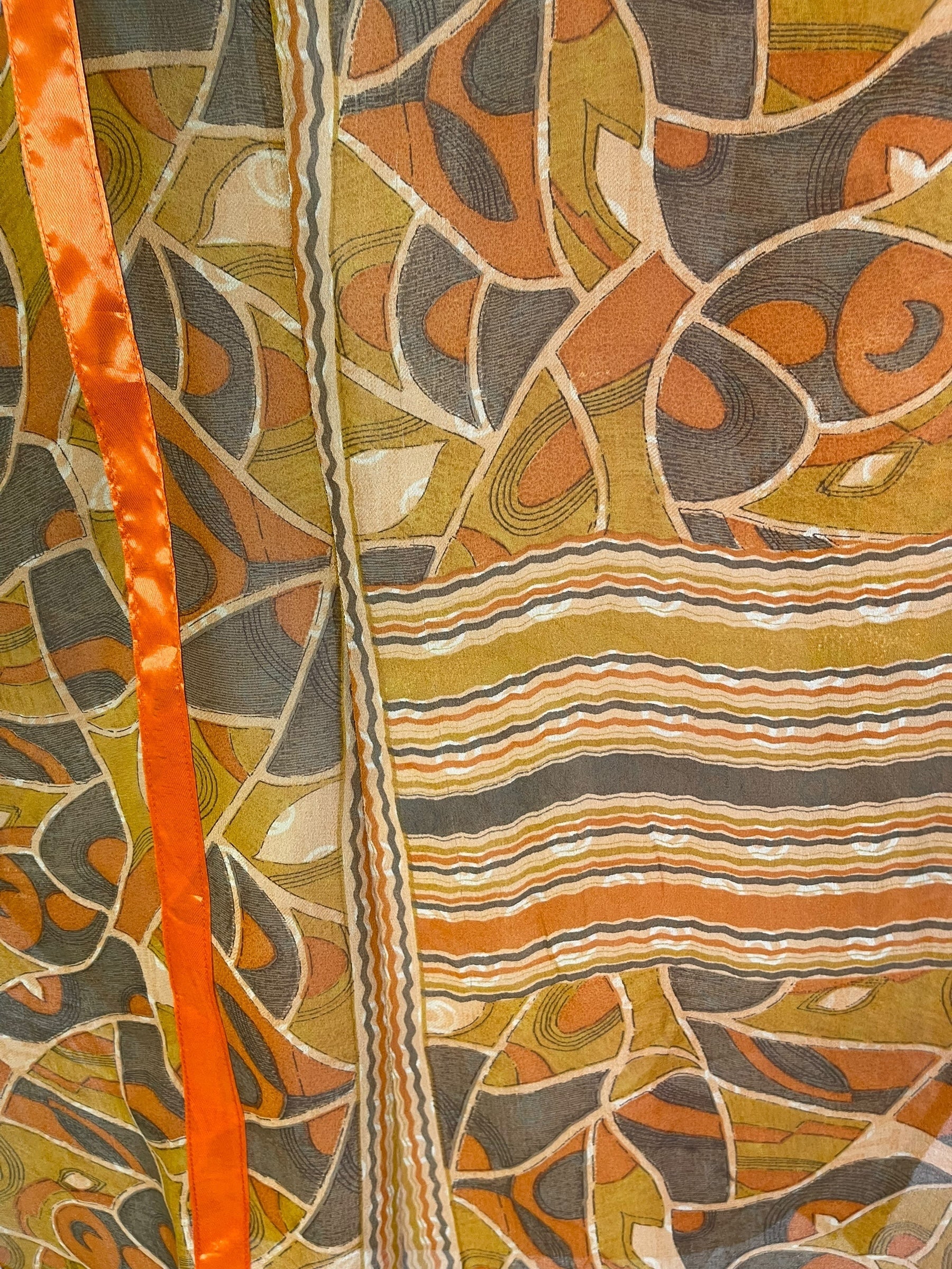 PRG7101 Sheer Avatar Pure Silk Waterfall Top