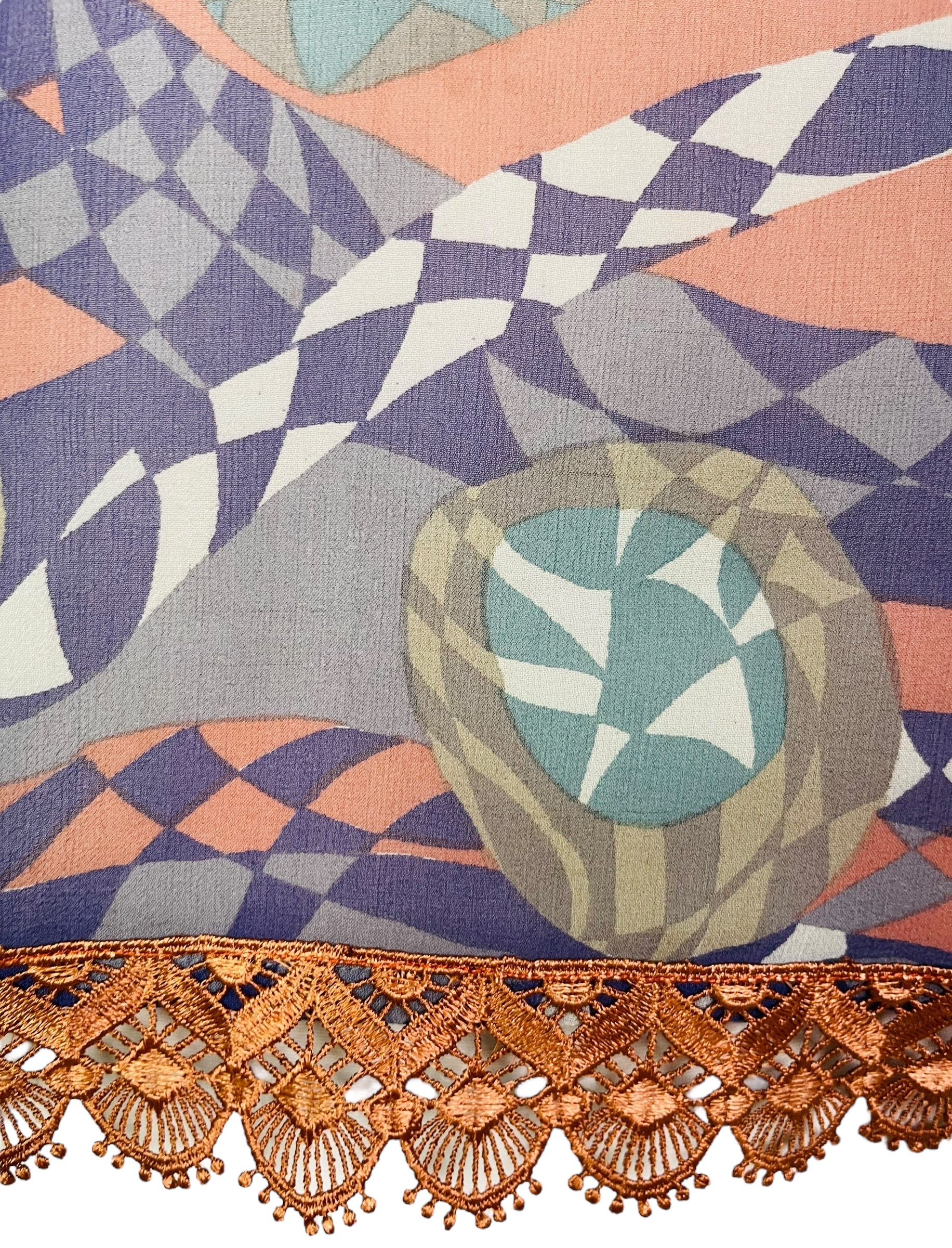 PRG7269 Sheer Wabi Sabi Pure Silk Side Slit Top