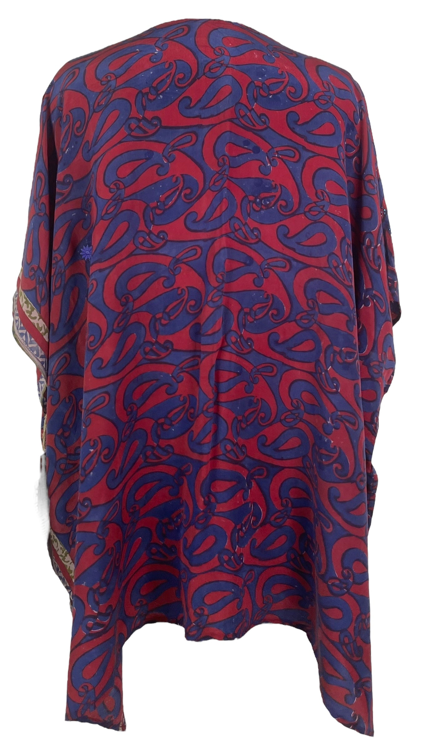 PRC7699 Wabi Sabi Pure Silk Short Kaftan Tunic With Slits