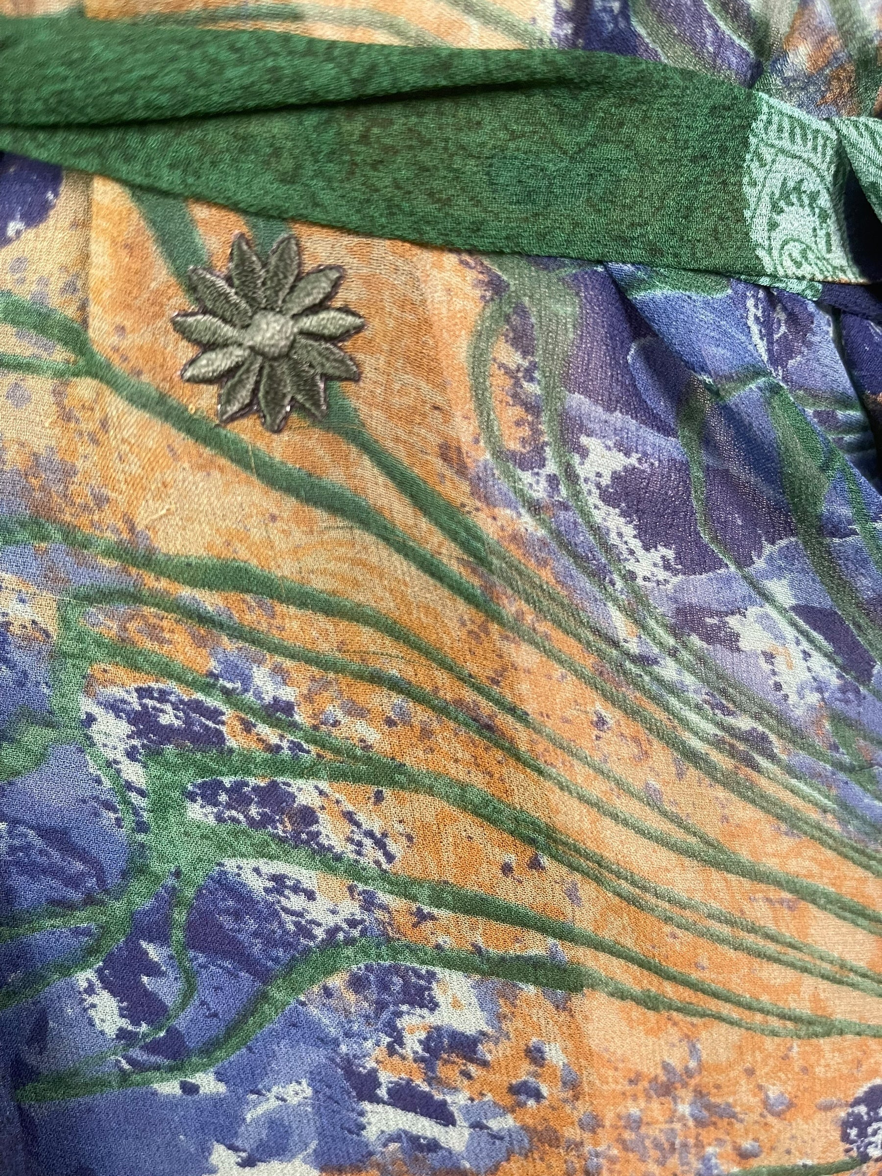 PREVIEW PRG8526 Sheer Wabi Sabi Pure Silk Kimono-Sleeved Jacket with Belt