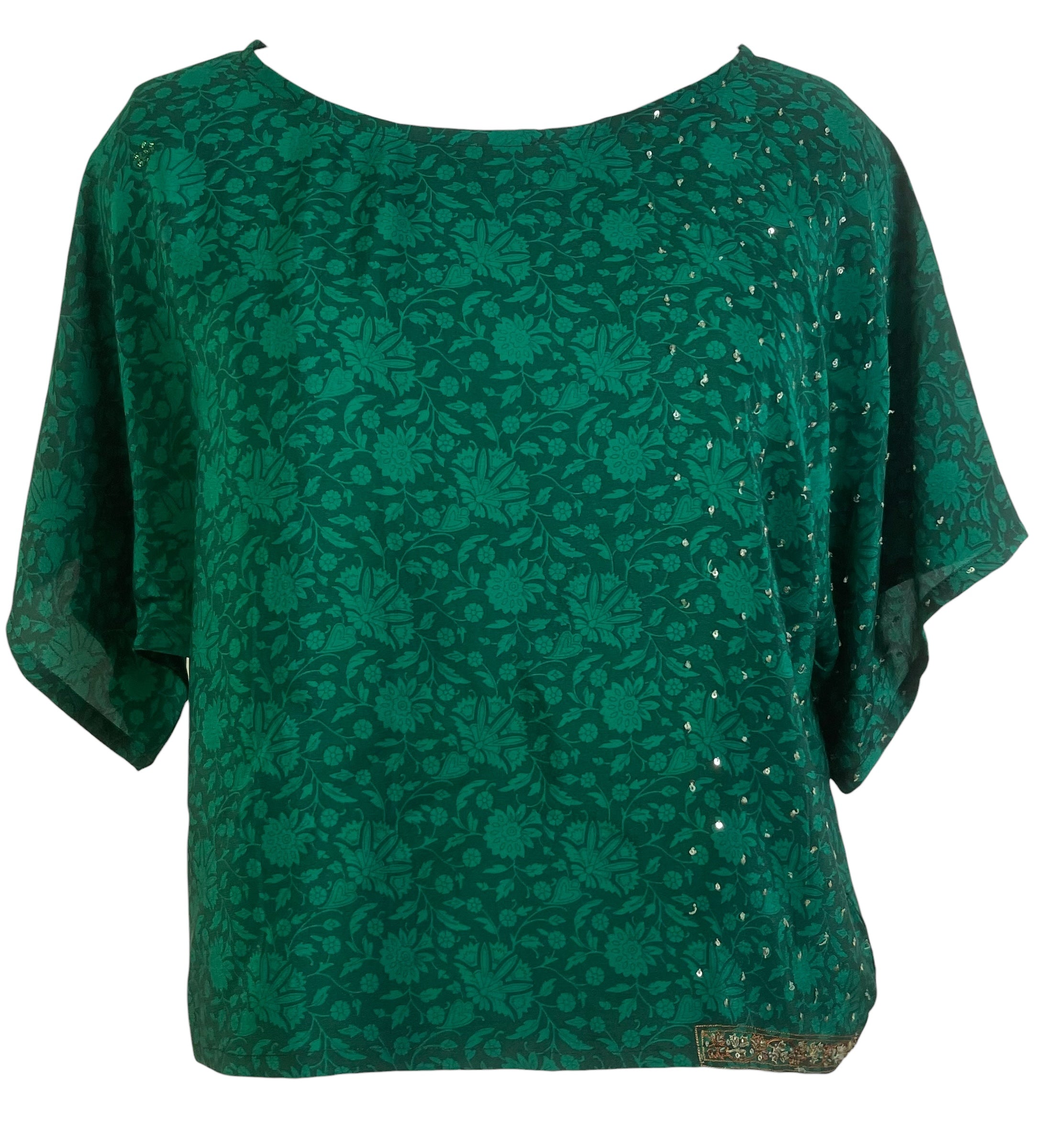 PREVIEW PRC6578 Avatar Pure Silk Boxy Top by MARCH2026 – Handmade ethical Boxy Top from sariKNOTsari using upcycled silk. Designed in Canada for travel and slow fashion, loved from Toronto to LA to Sydney.