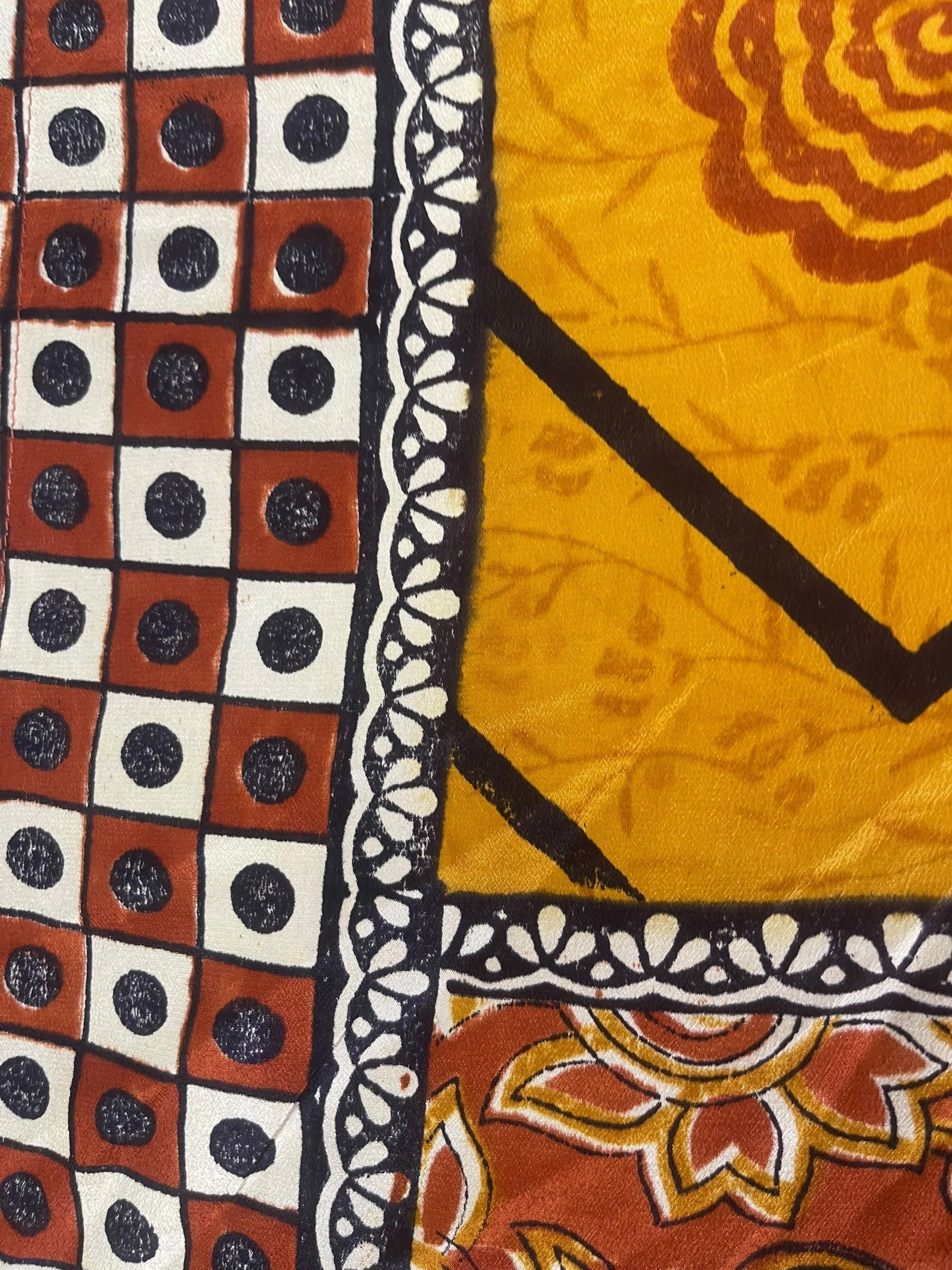 PRC8883 Avatar Long Pure Silk Kimono Sleeved Duster with Belt