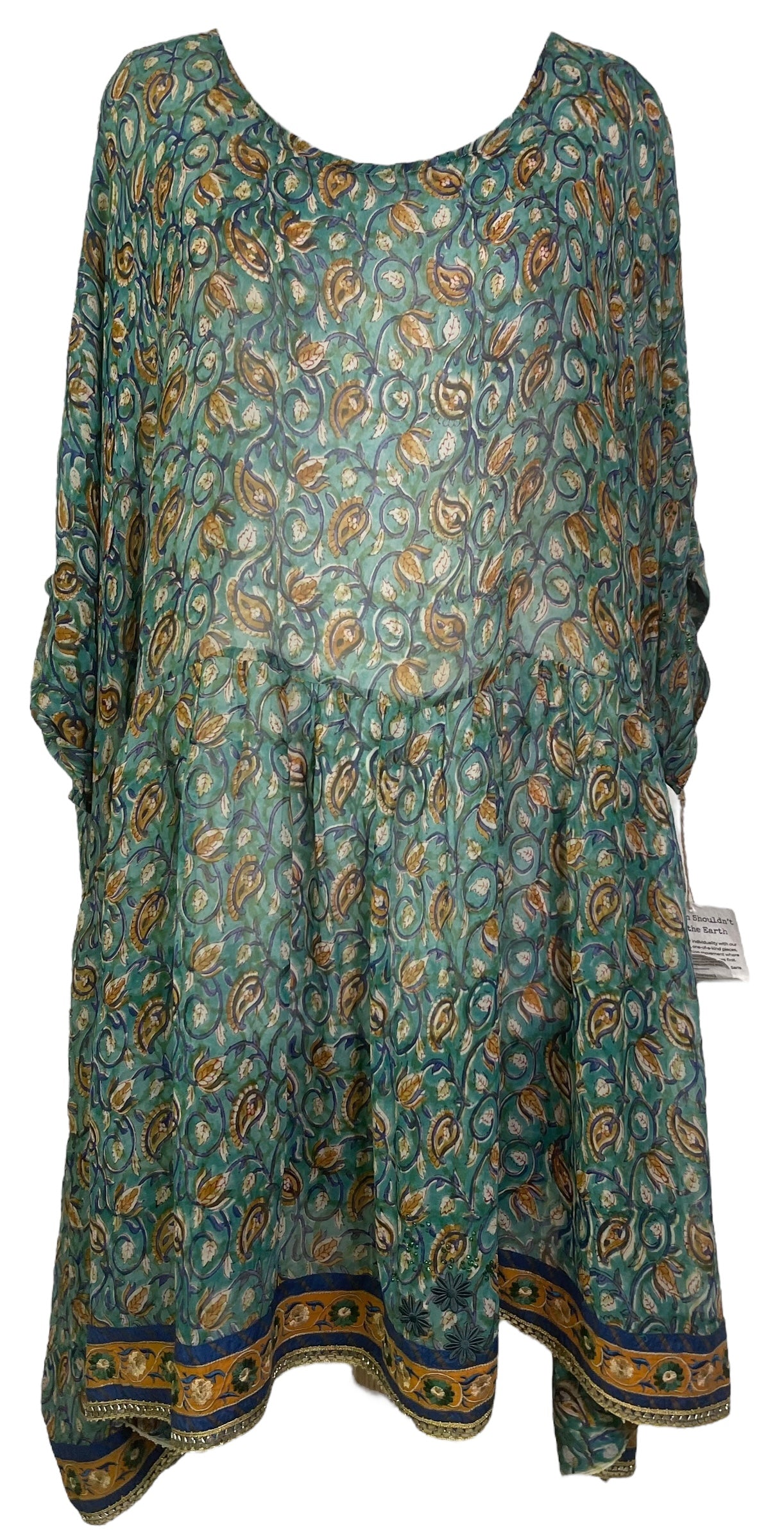 PRG7742 Sheer Avatar Pure Silk Boxy Babydoll Dress