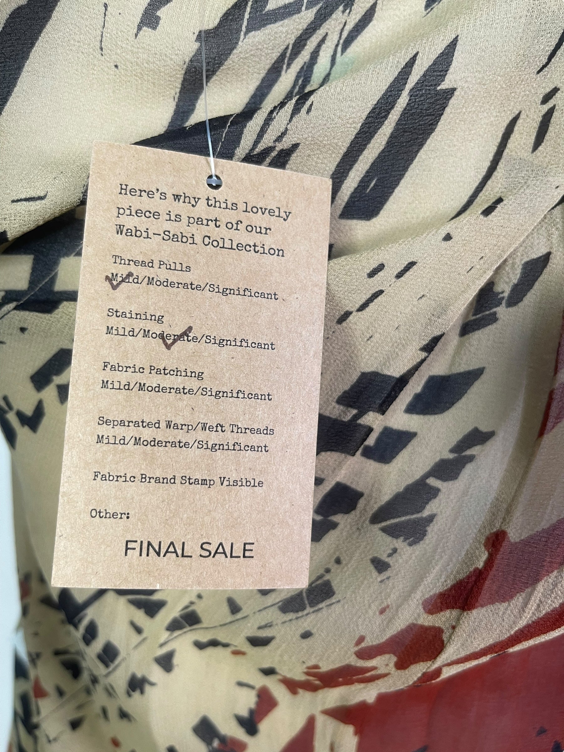 PRG7955 Sheer Wabi Sabi Pure Silk Self Pocket Tunic Dress