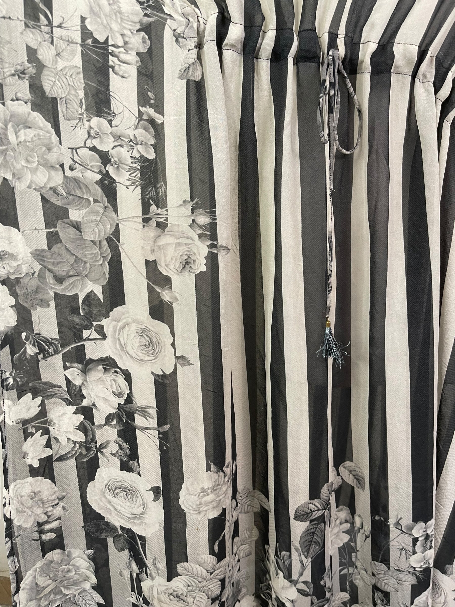 PRG7610 Sheer Wabi Sabi Pure Silk Maxi Kaftan