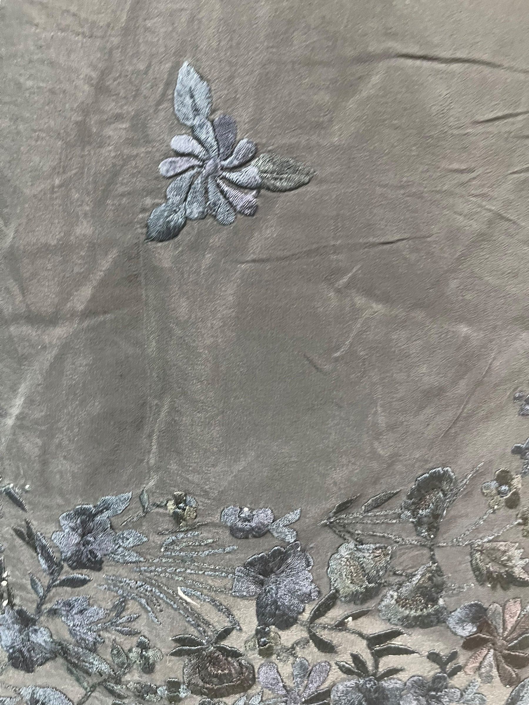 PRC8008 Wabi Sabi Pure Silk One Shoulder Dress