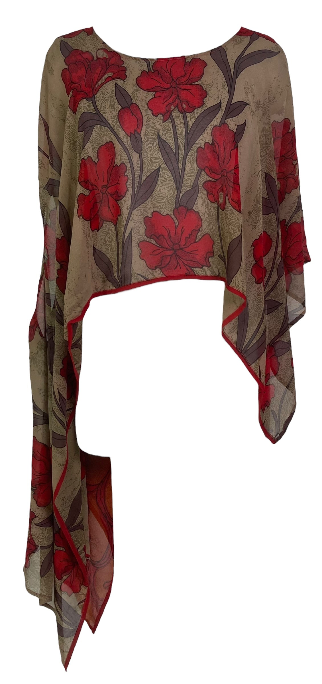 PRG8162 Sheer Wabi Sabi Pure Silk Versatile Vest